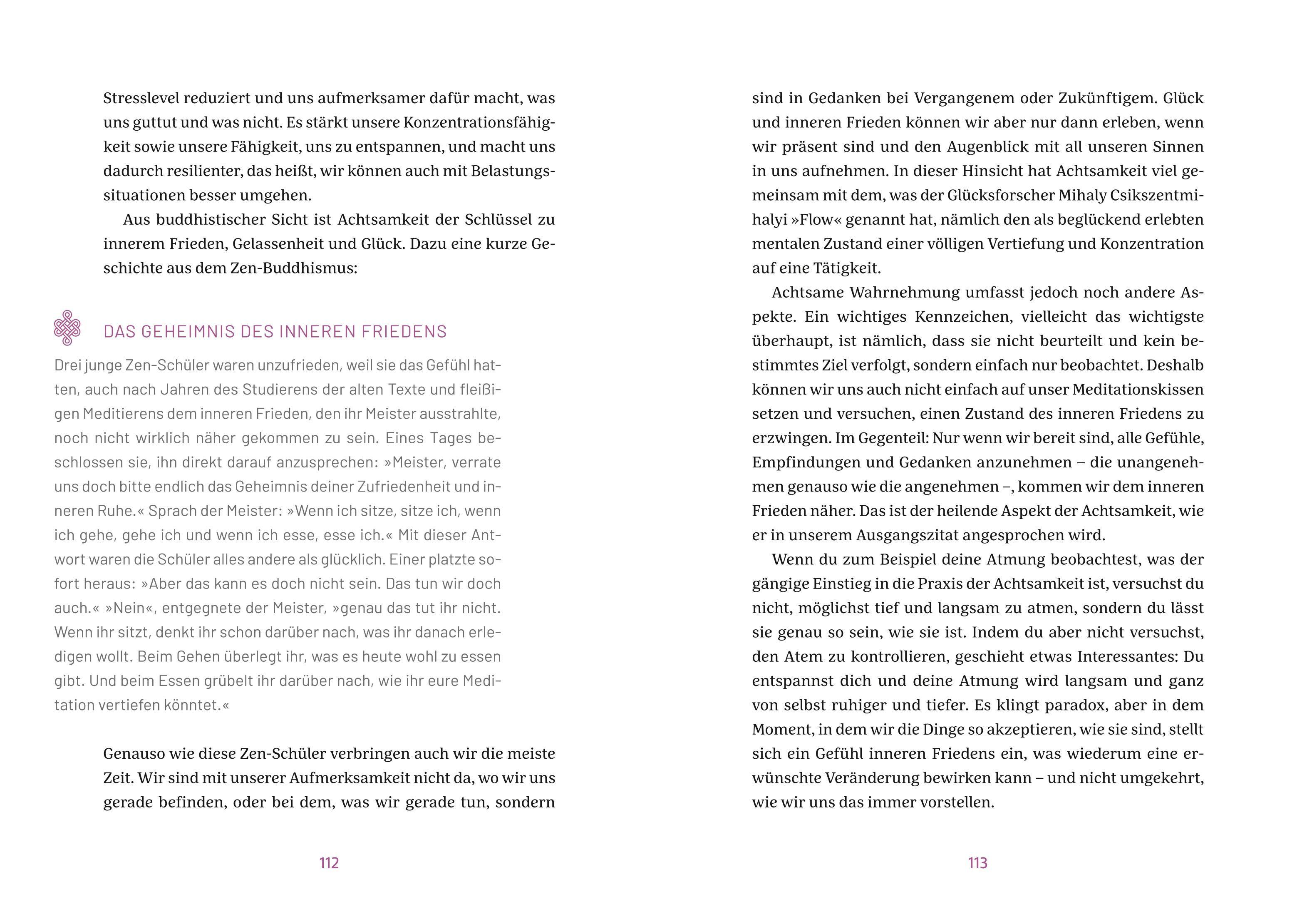 Beispielinhalt (Bild) Buddhas Weisheit in 40 Sprüchen