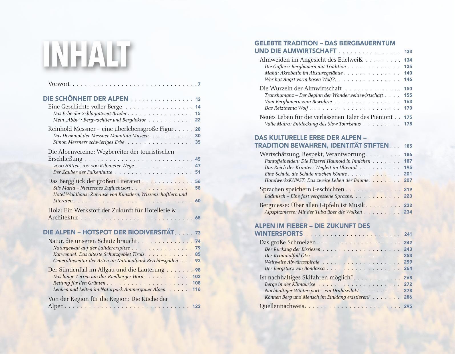Beispielinhalt (Bild) Das Erbe der Alpen