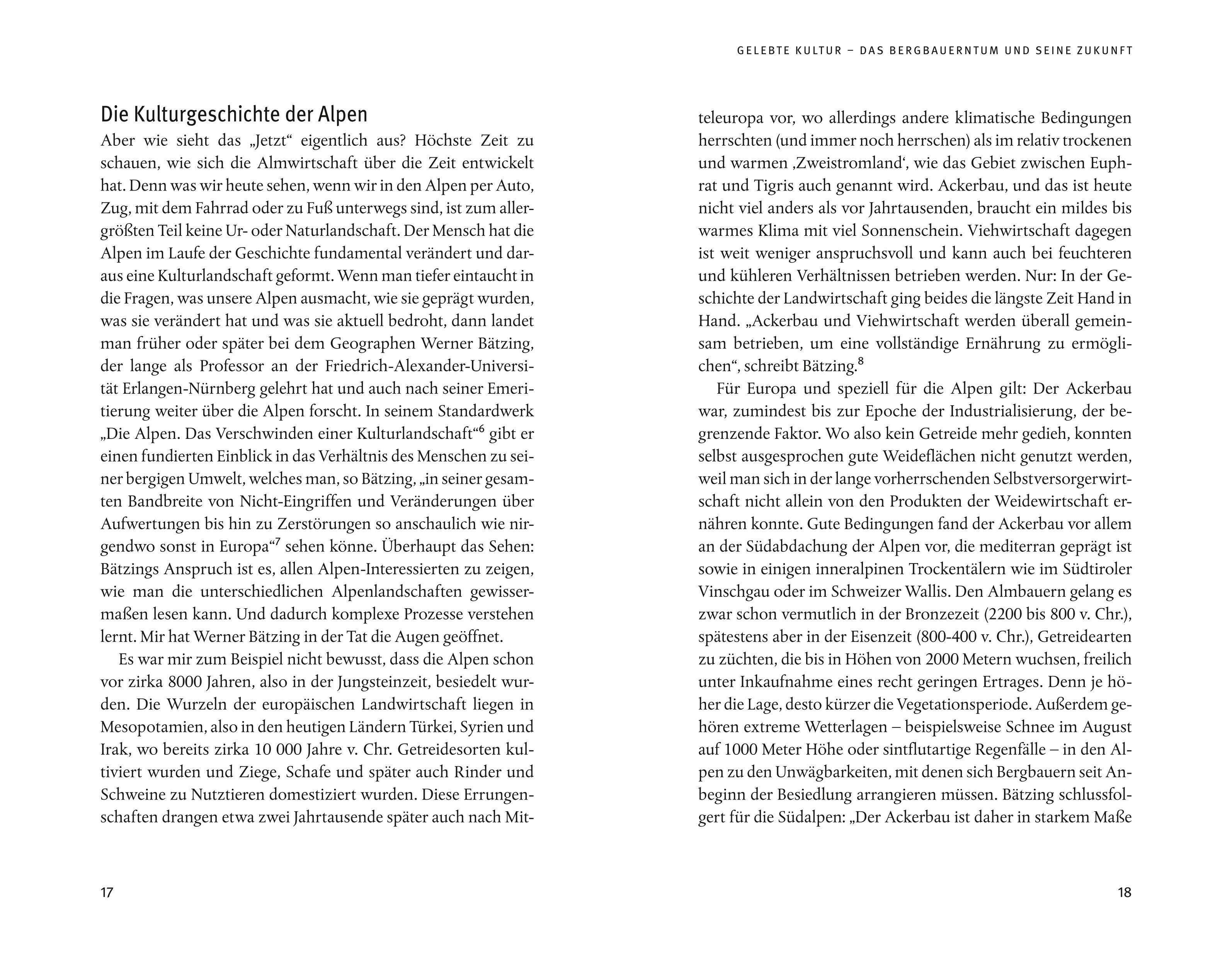 Beispielinhalt (Bild) Das Erbe der Alpen