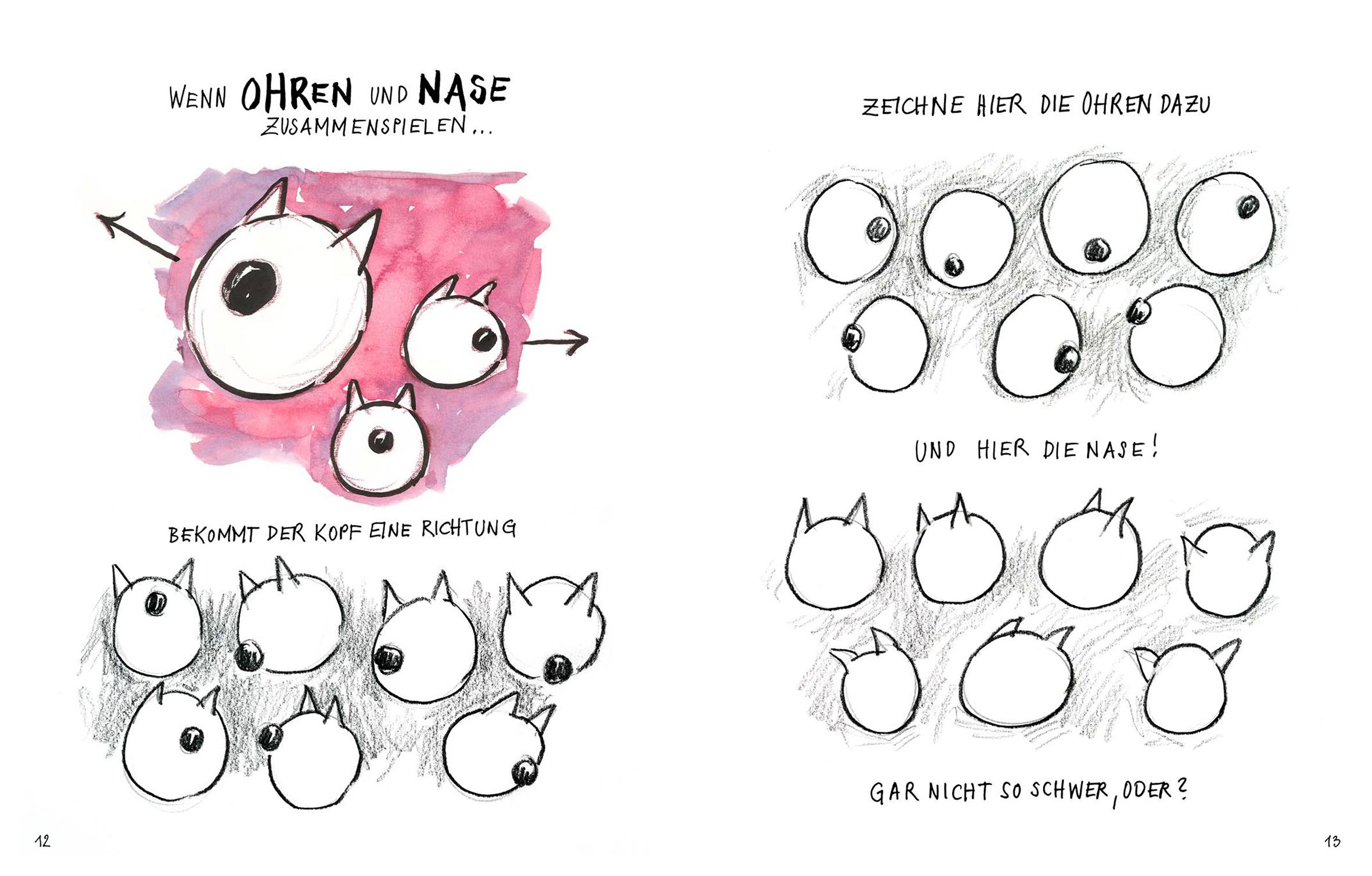 Beispielinhalt (Bild) Ich kann (keine) Katzen zeichnen