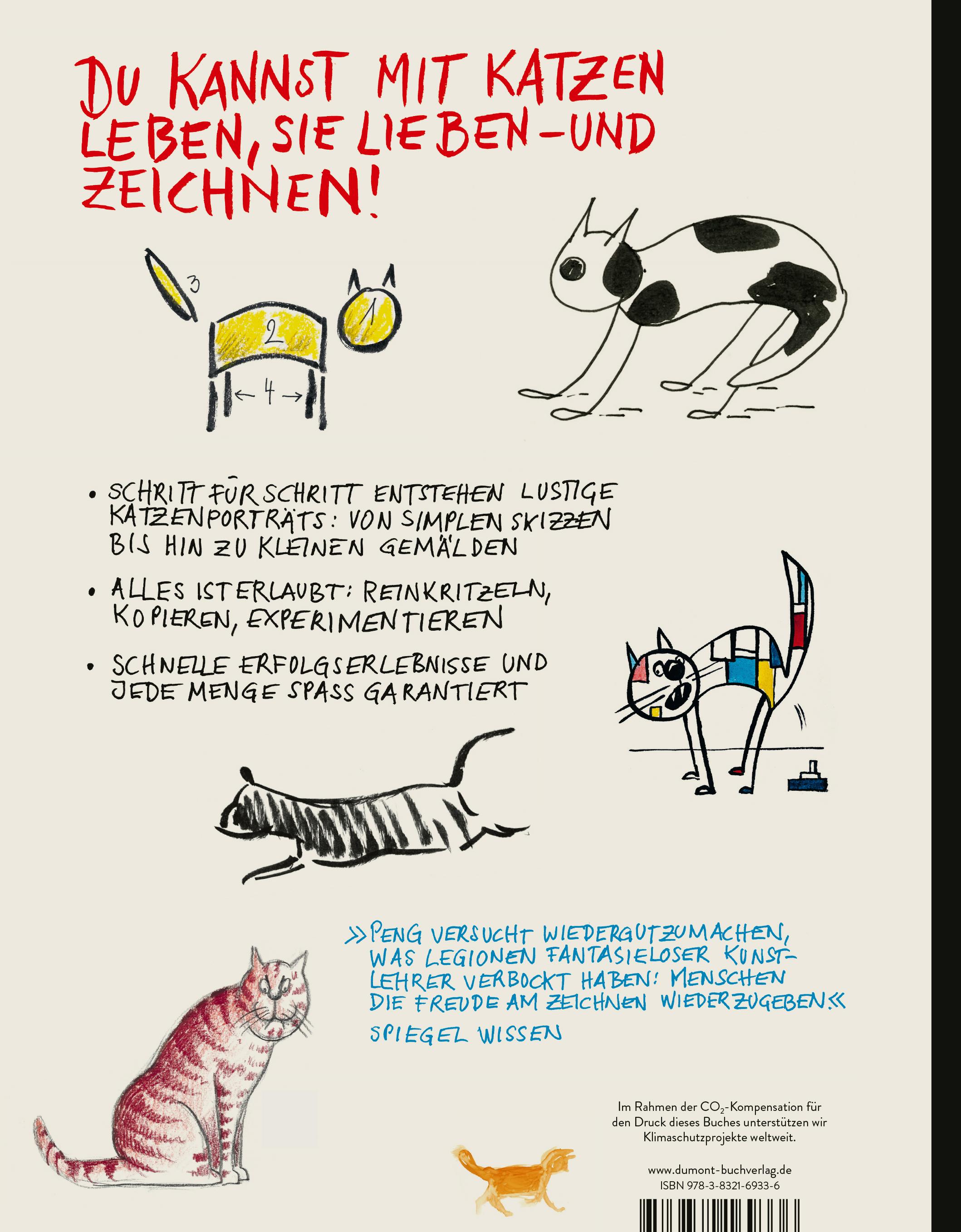 Rückseitencover Ich kann (keine) Katzen zeichnen