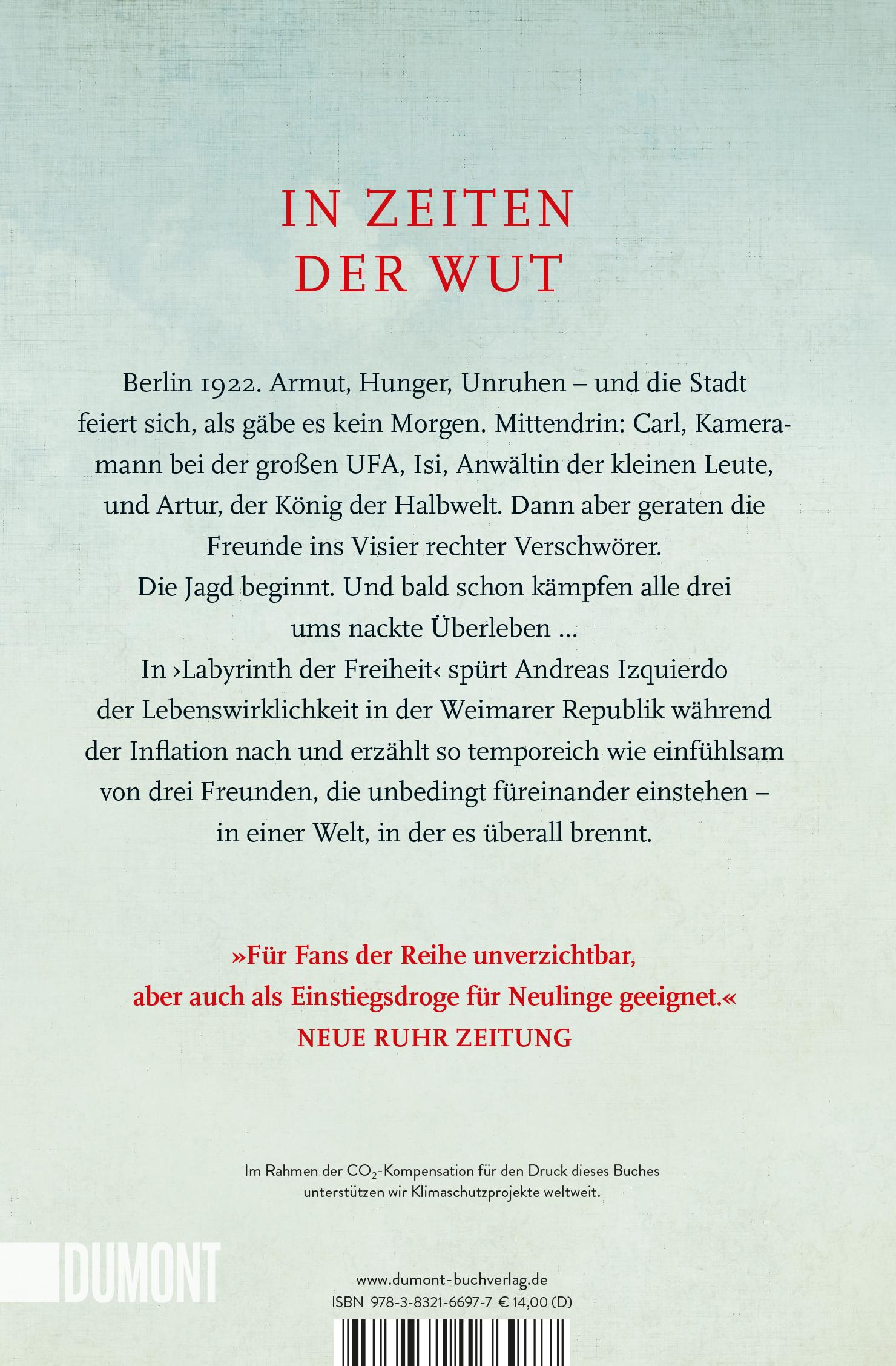 Rückseitencover Labyrinth der Freiheit