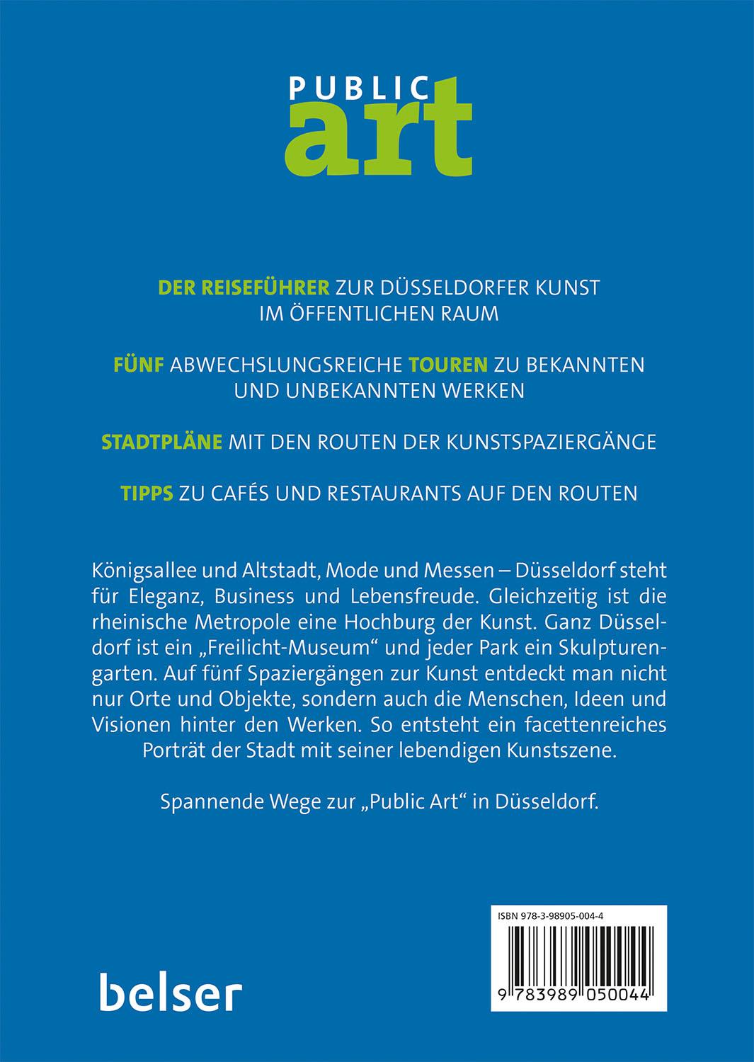 Rückseitencover Spaziergänge zur Kunst in Düsseldorf