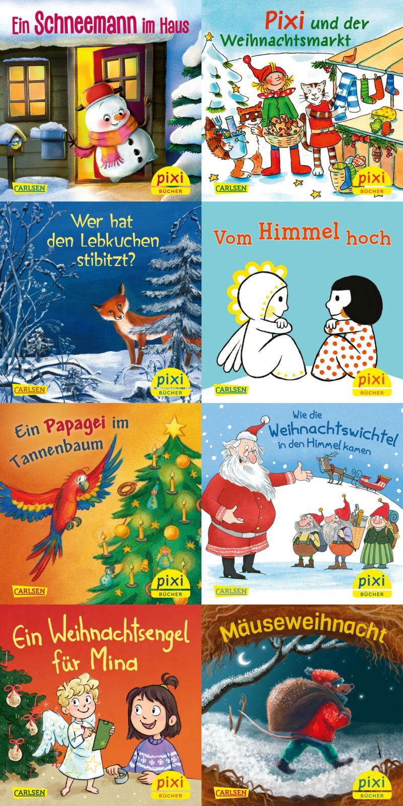 Vorderes Coverbild Pixi-Weihnachts-8er-Set 38: Zauberhafte Weihnachten mit Pixi (8x1 Exemplar)