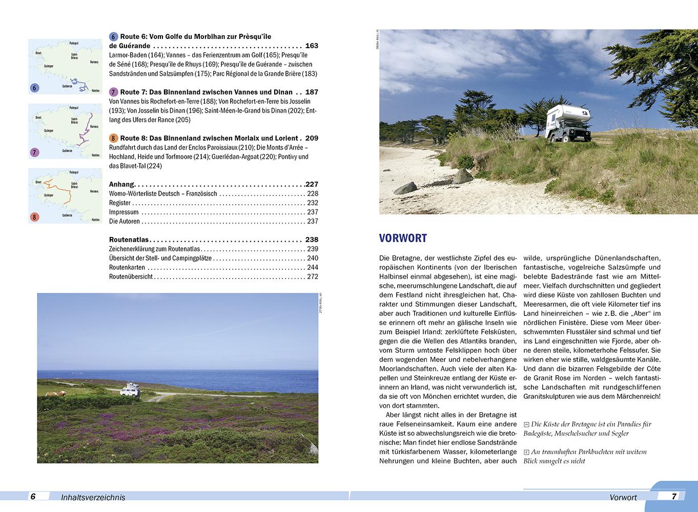 Beispielinhalt (Bild) Reise Know-How Wohnmobil-Tourguide Bretagne