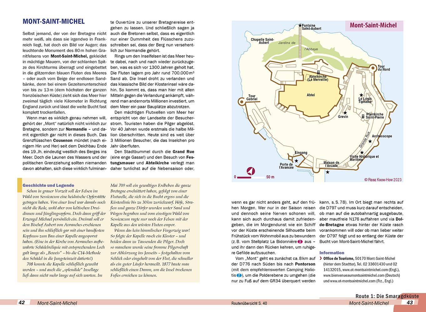 Beispielinhalt (Bild) Reise Know-How Wohnmobil-Tourguide Bretagne