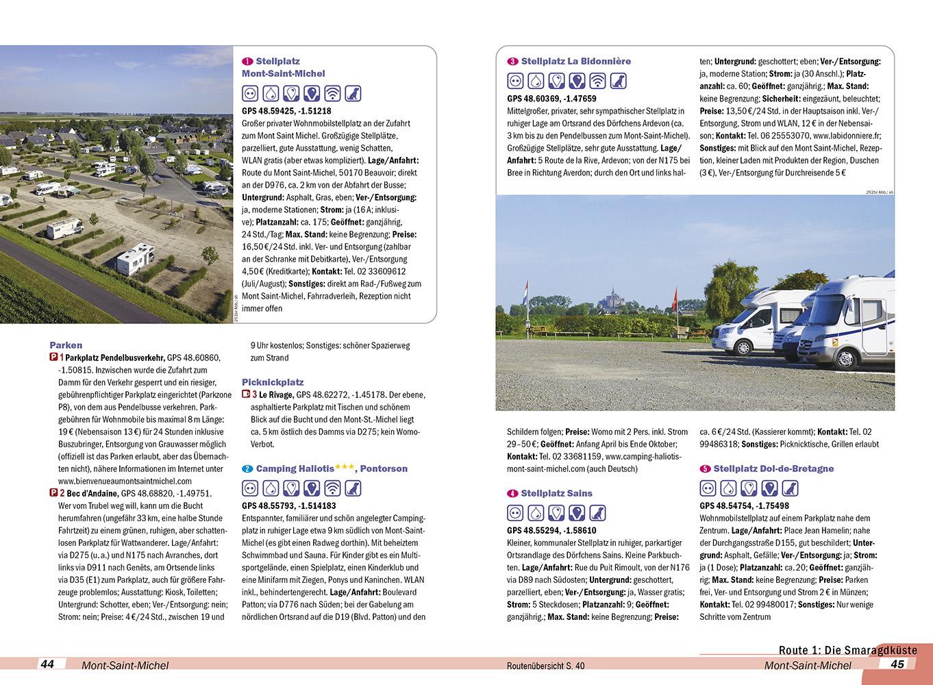 Beispielinhalt (Bild) Reise Know-How Wohnmobil-Tourguide Bretagne