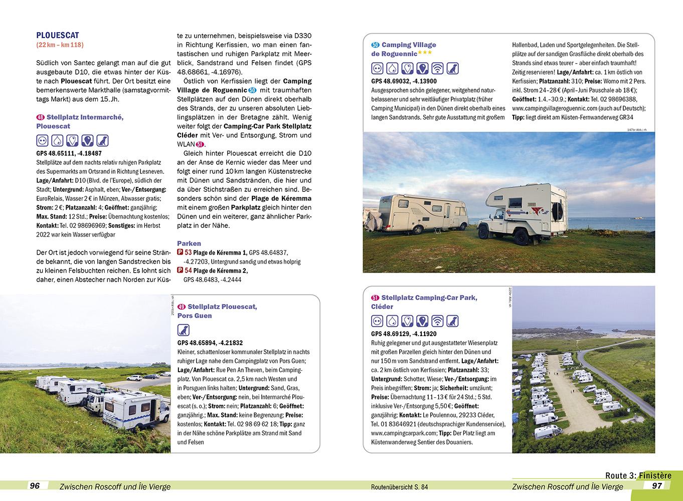 Beispielinhalt (Bild) Reise Know-How Wohnmobil-Tourguide Bretagne