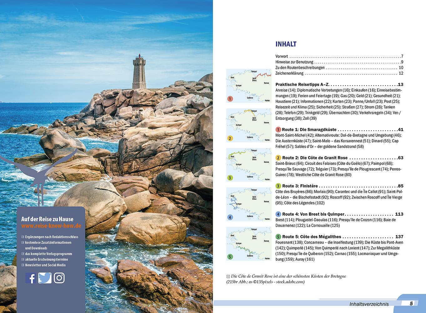 Beispielinhalt (Bild) Reise Know-How Wohnmobil-Tourguide Bretagne