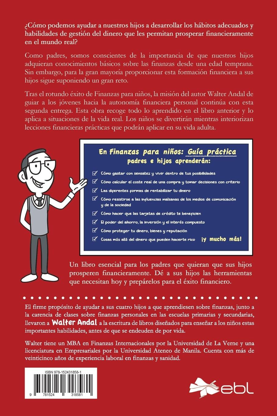 Rückseitencover Finanzas para niños