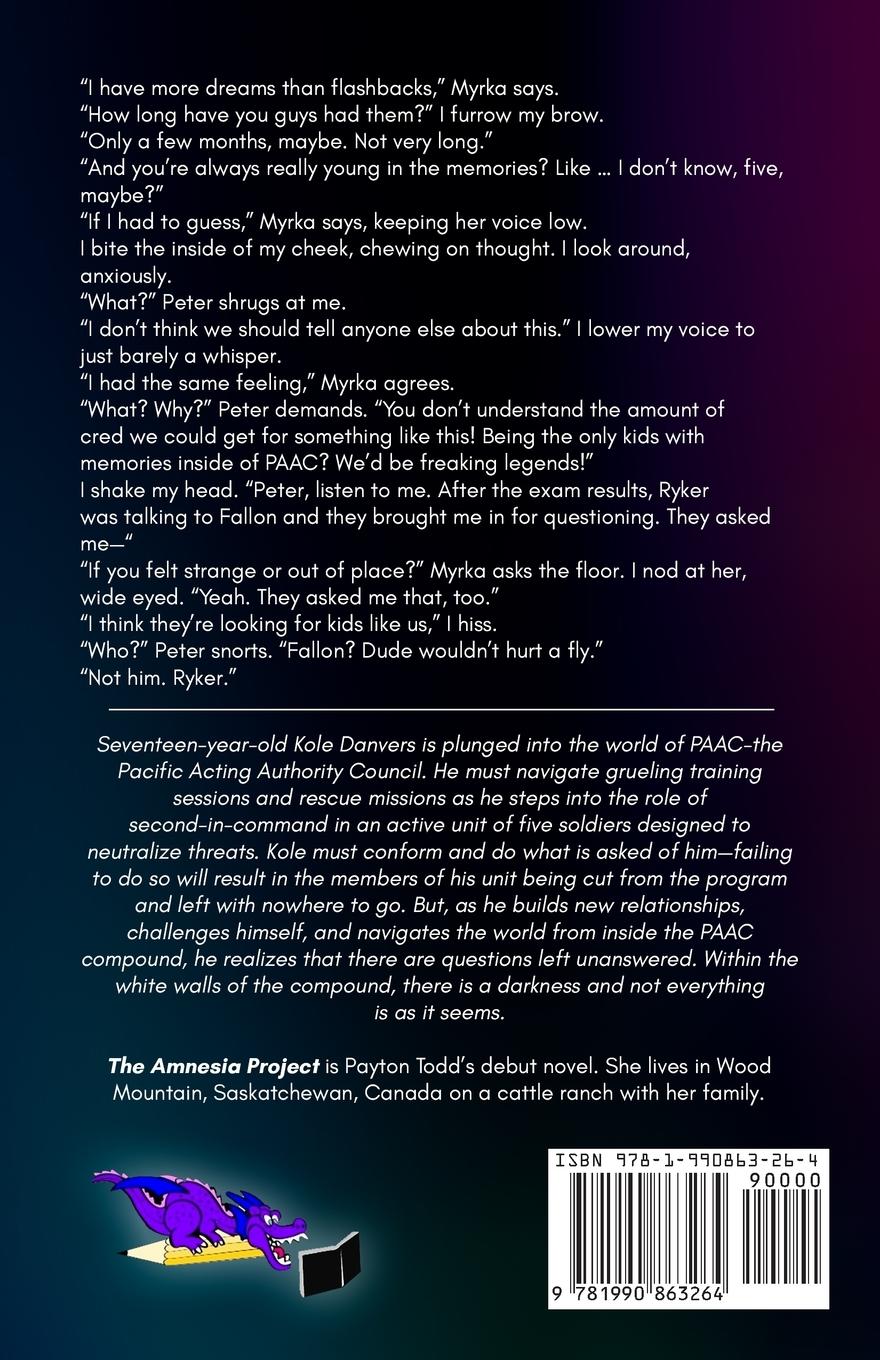 Rückseitencover The Amnesia Project