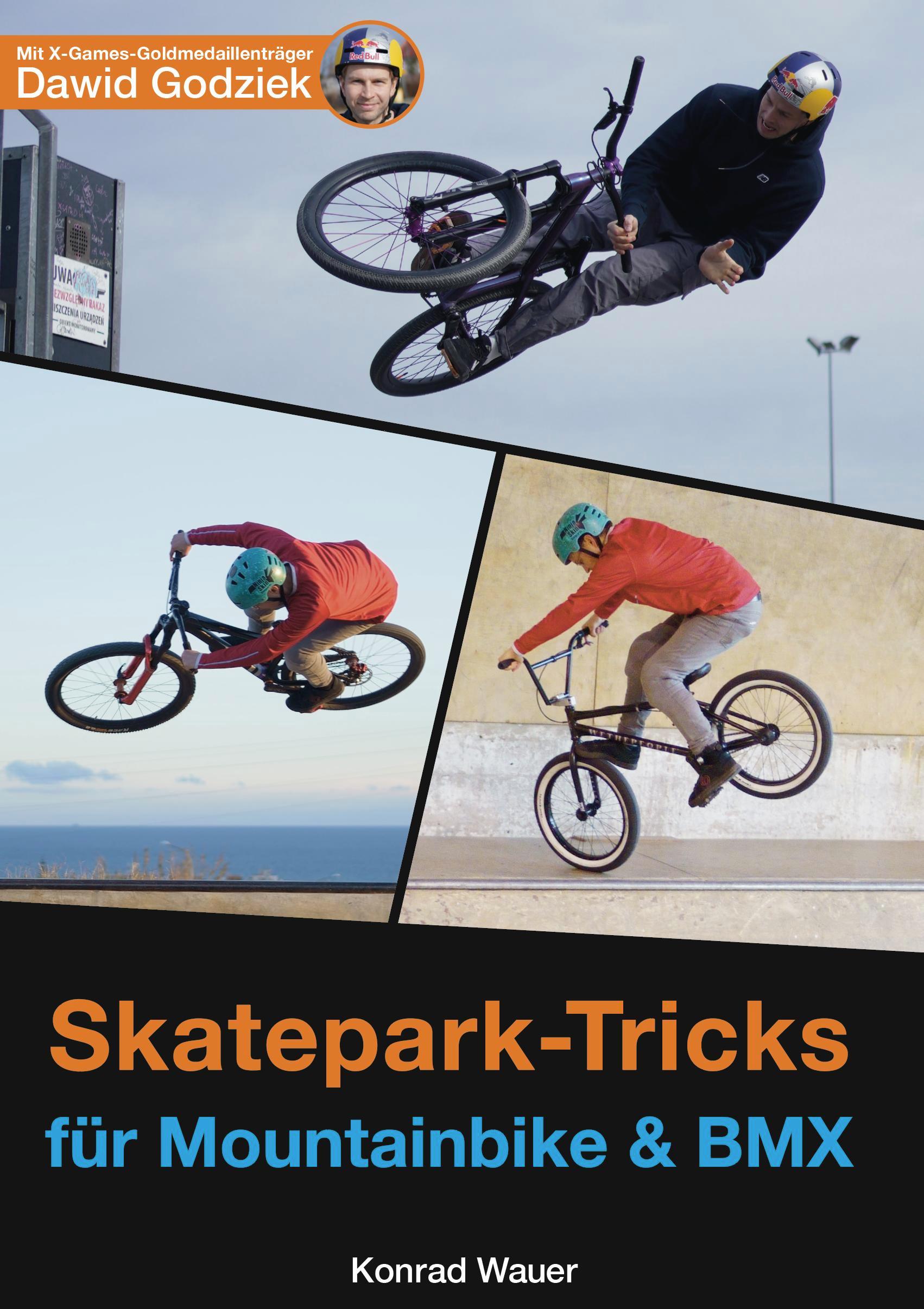 Vorderes Coverbild Skatepark-Tricks für Mountainbike und BMX