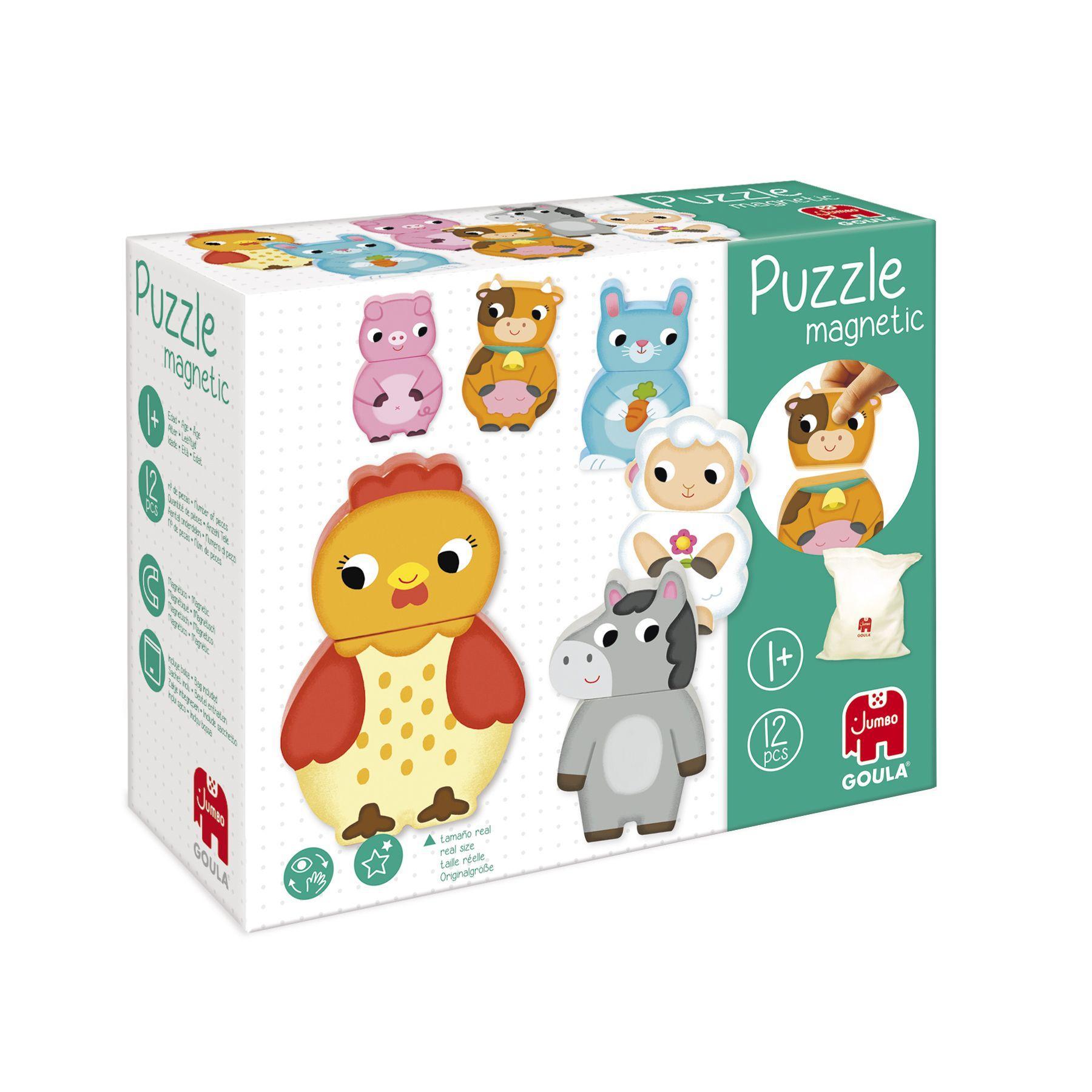 Vorderes Coverbild GOULA Magnetisches Holzpuzzle Bauernhof