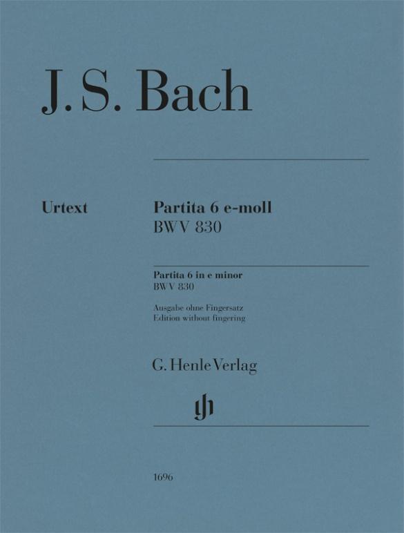 Vorderes Coverbild Johann Sebastian Bach - Partita Nr. 6 e-moll BWV 830