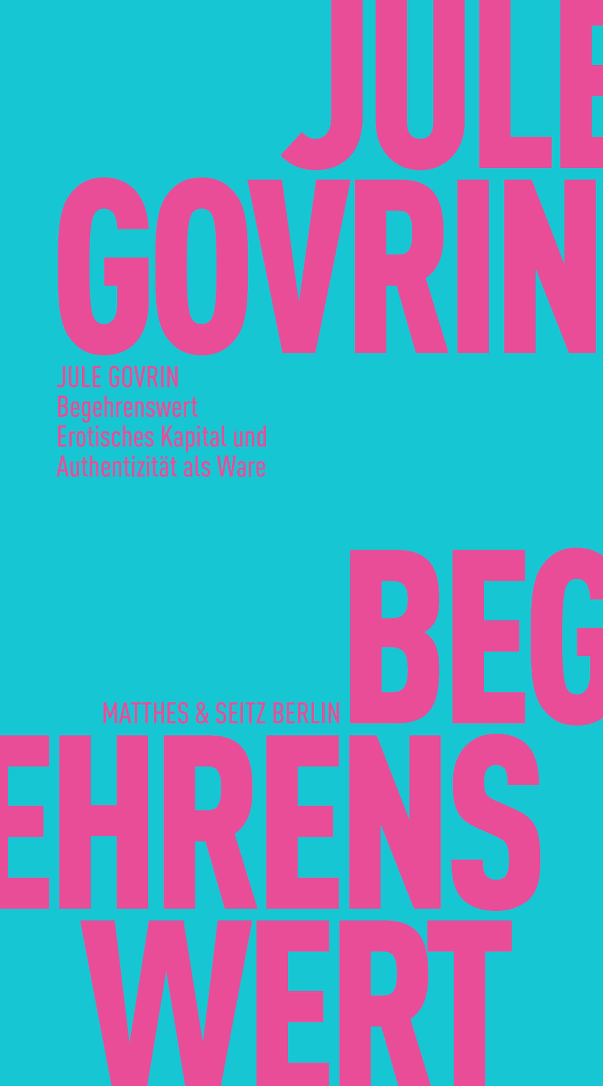 Vorderes Coverbild Begehrenswert