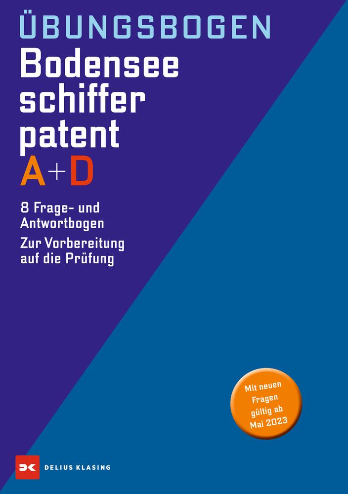 Vorderes Coverbild Übungsbogen Bodensee-Schifferpatent A + D