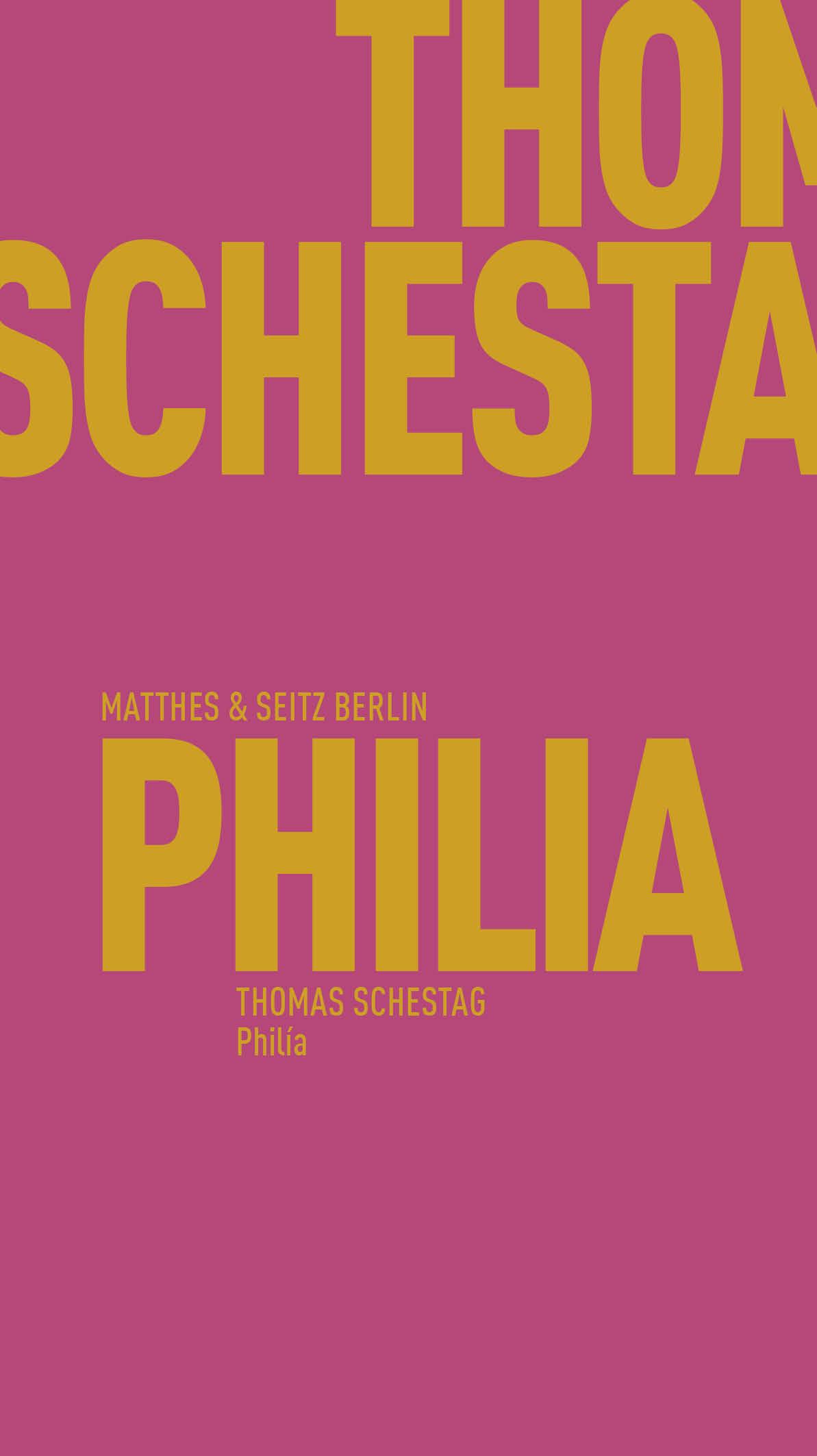 Vorderes Coverbild Philía