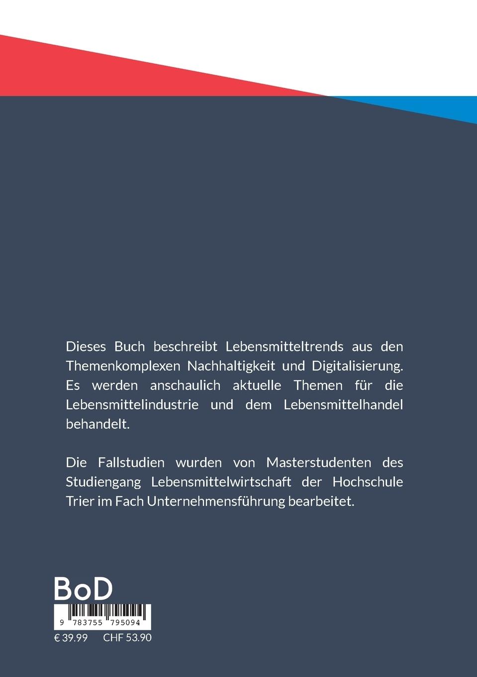 Rückseitencover Nachhaltigkeit und Digitalisierung in der Lebensmittelwirtschaft
