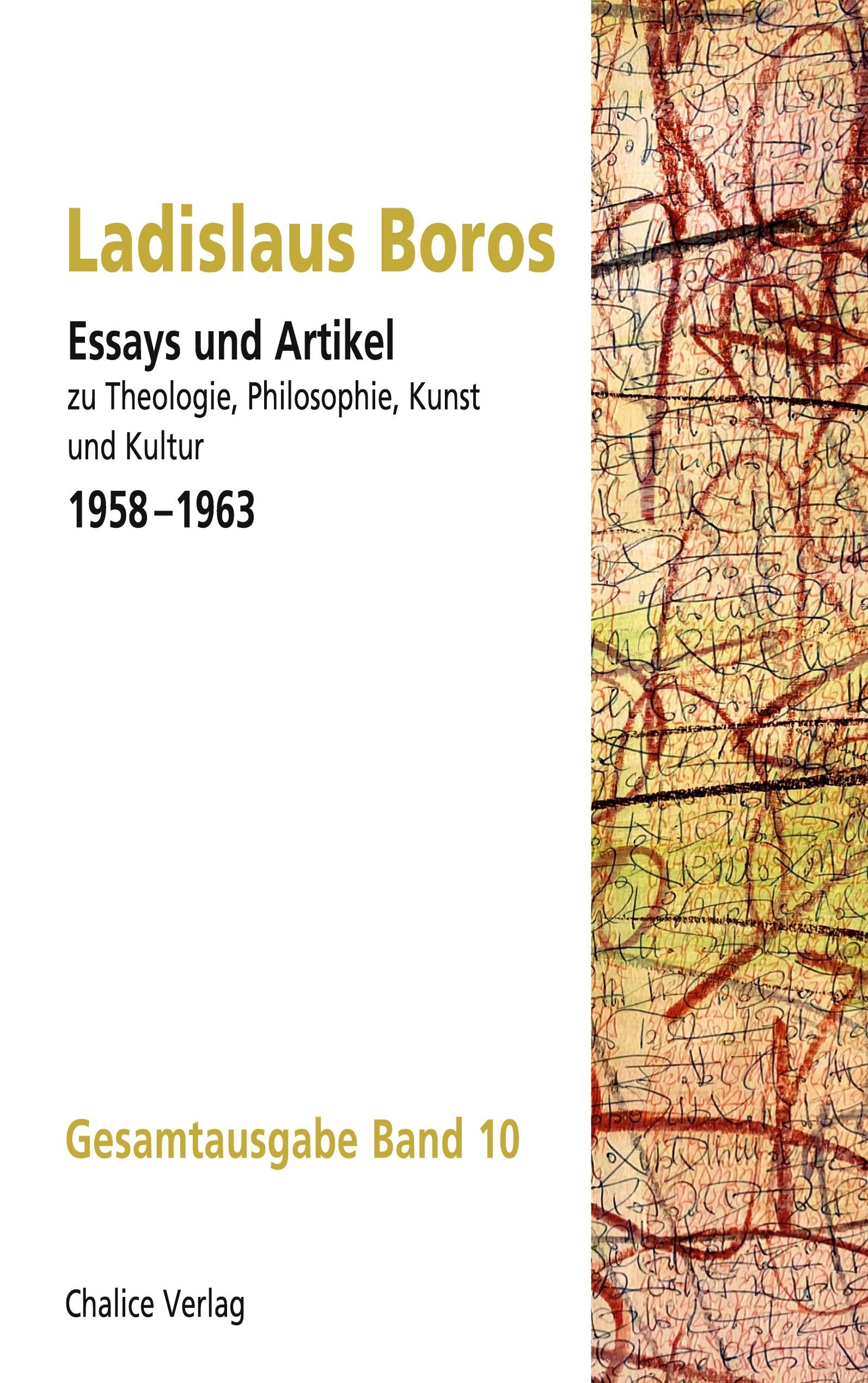 Vorderes Coverbild Essays und Artikel zu Theologie, Philosophie, Kunst und Kultur 1958--1963
