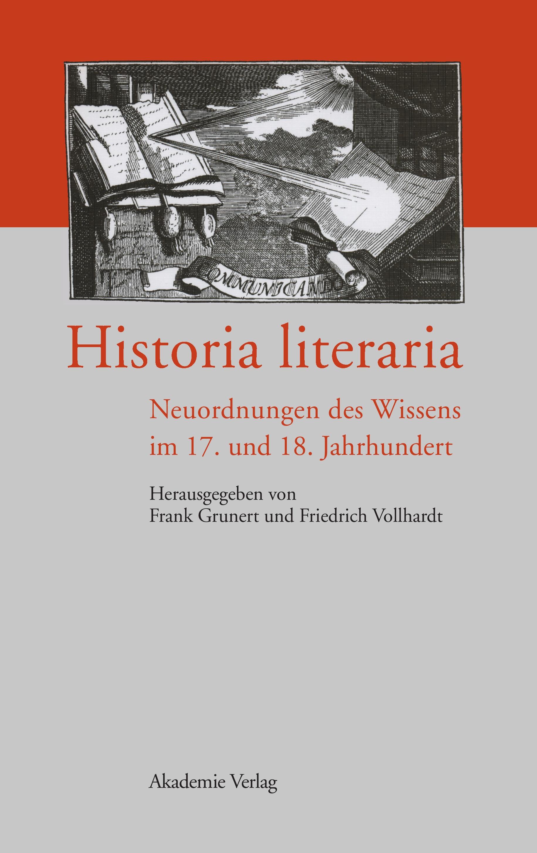 Vorderes Coverbild Historia literaria