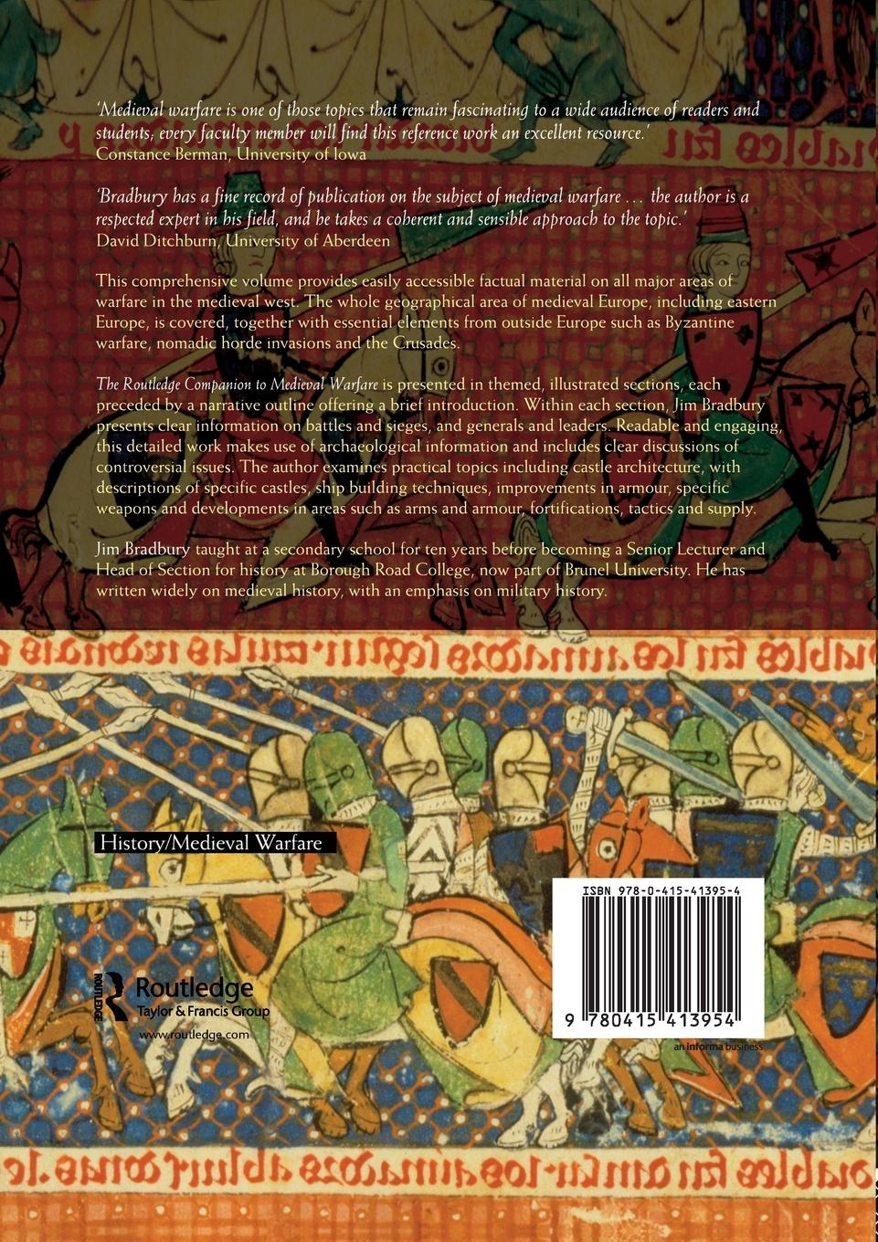 Rückseitencover The Routledge Companion to Medieval Warfare