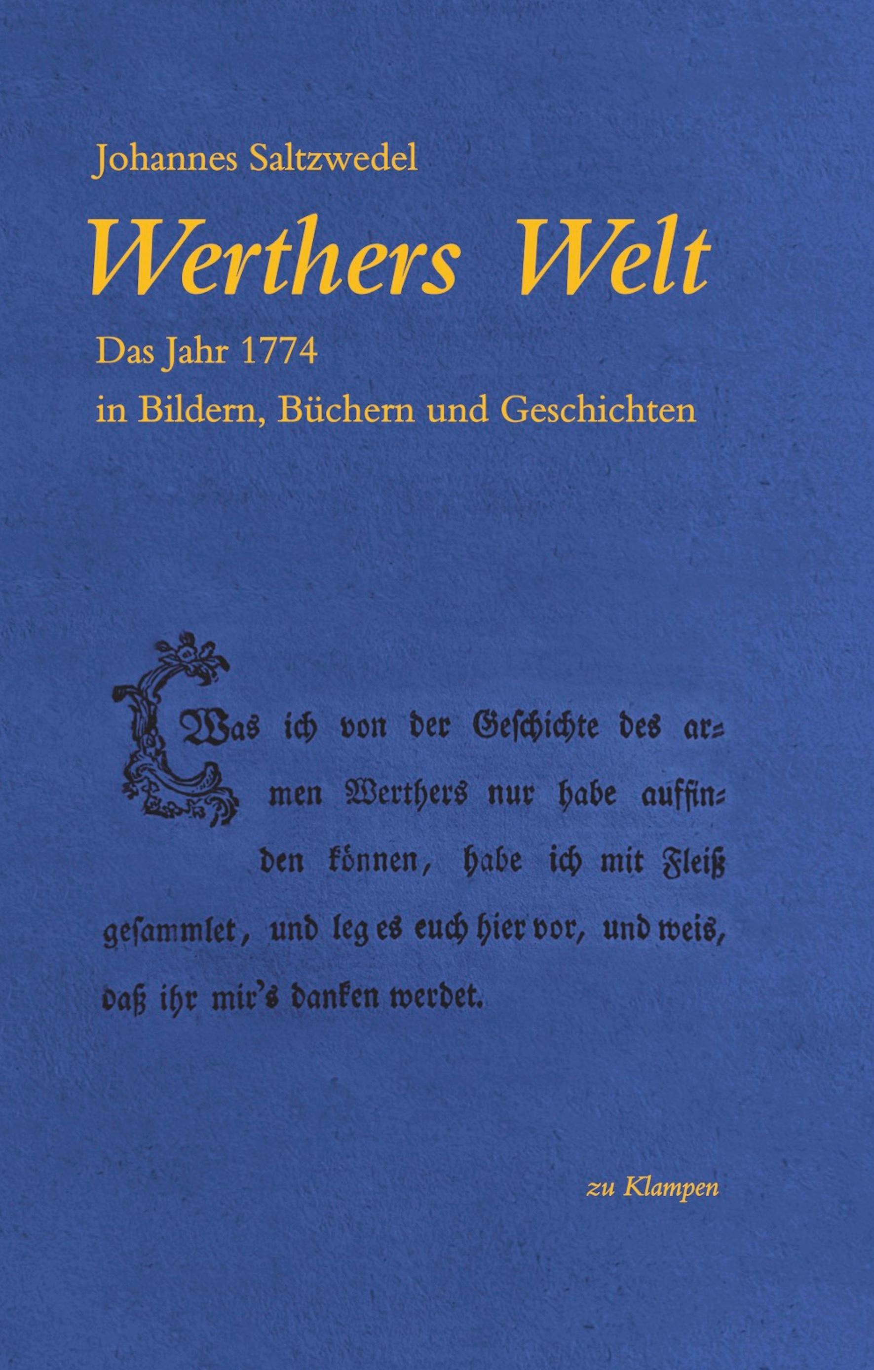 Vorderes Coverbild Werthers Welt