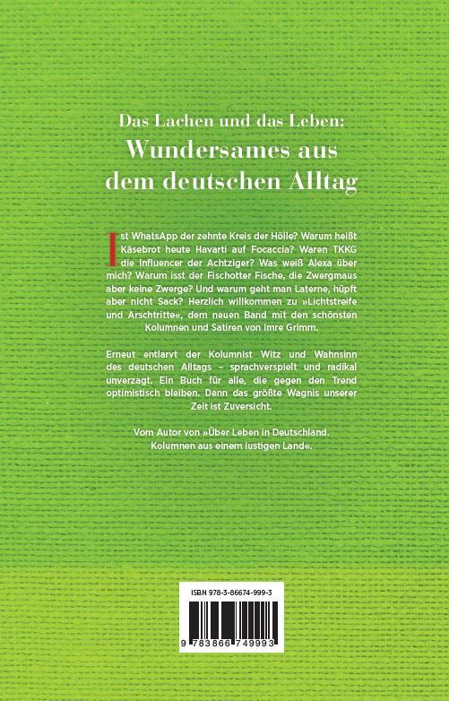 Rückseitencover Lichtstreife und Arschtritte