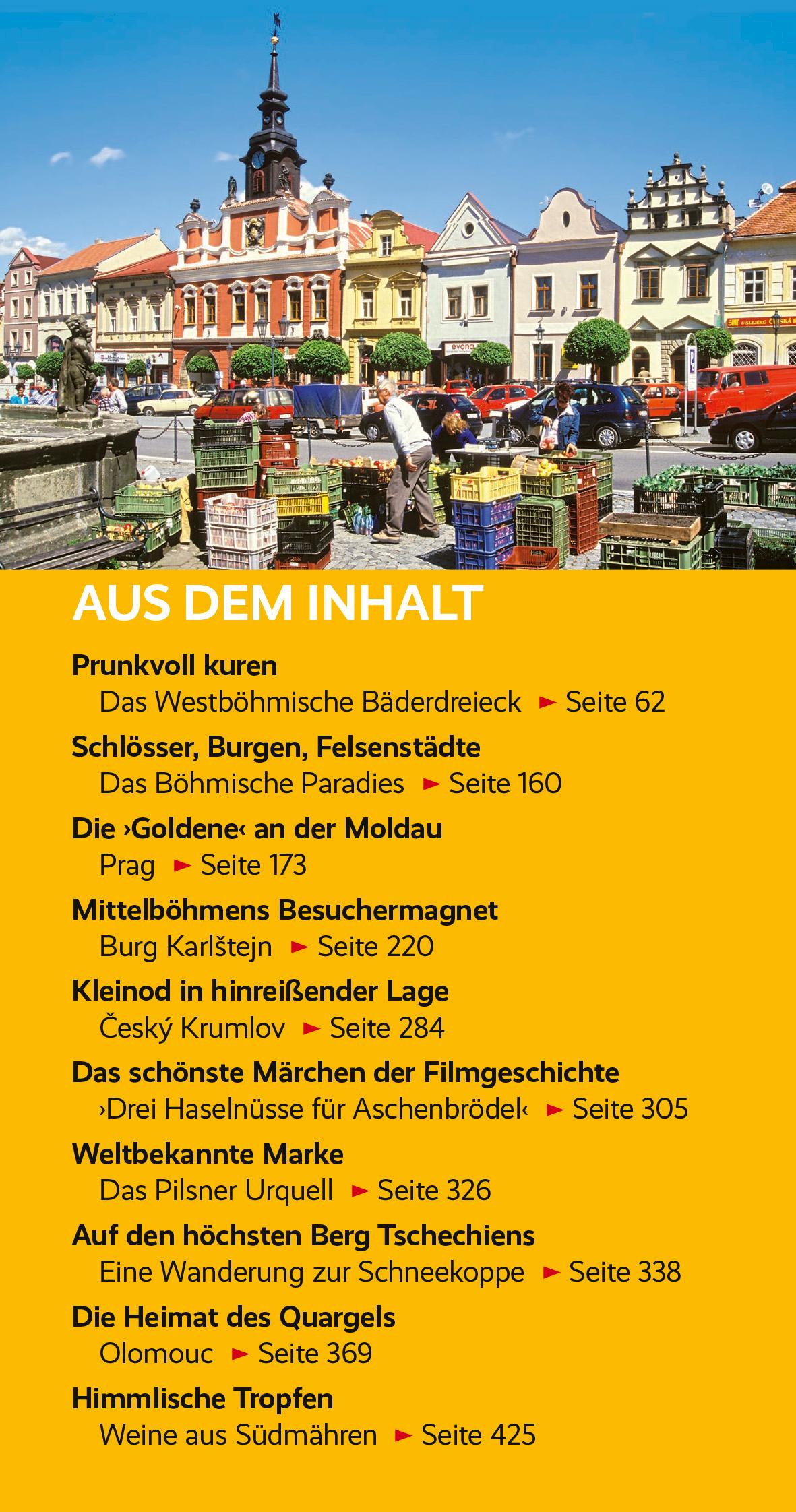 Beispielinhalt (Bild) TRESCHER Reiseführer Tschechien