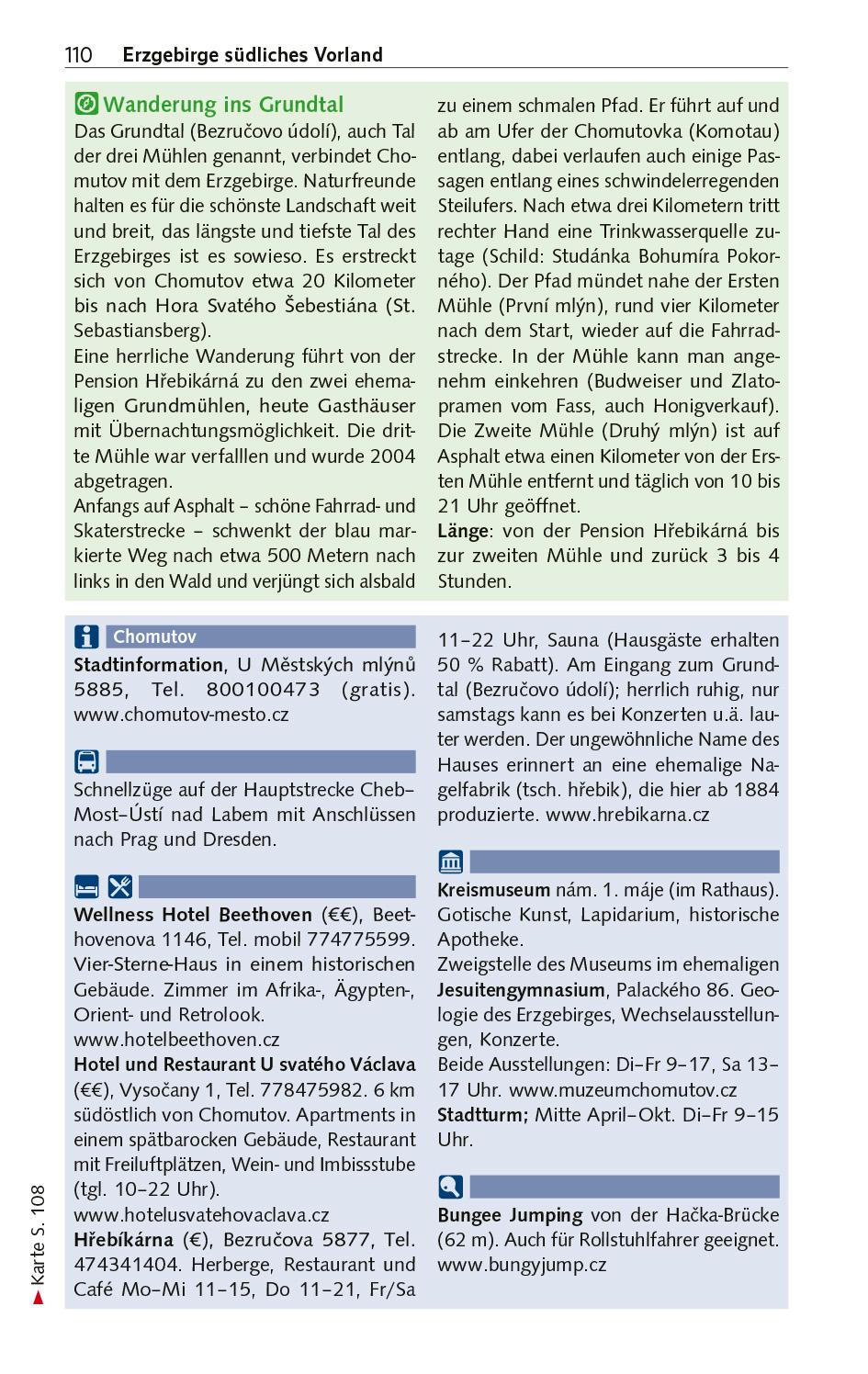 Beispielinhalt (Bild) TRESCHER Reiseführer Tschechien
