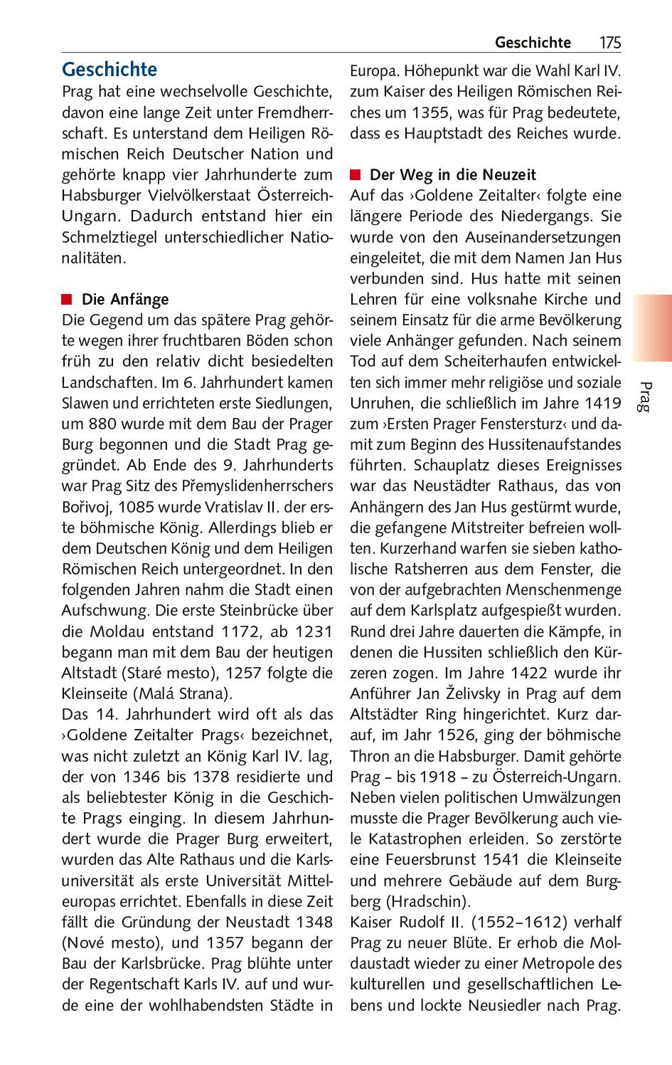 Beispielinhalt (Bild) TRESCHER Reiseführer Tschechien