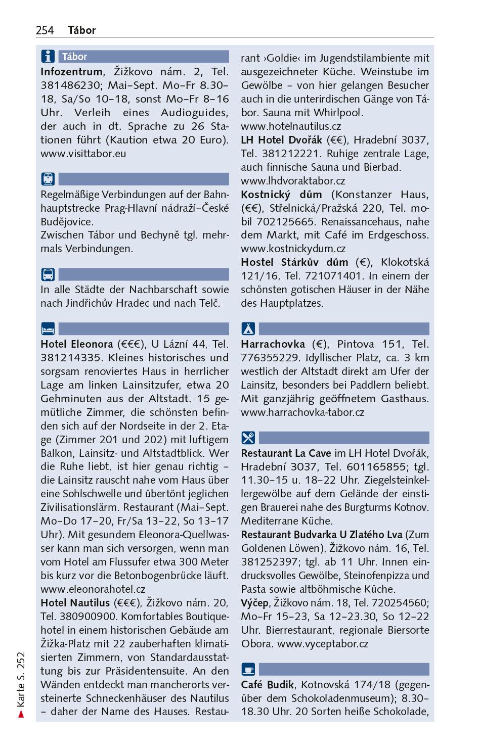 Beispielinhalt (Bild) TRESCHER Reiseführer Tschechien