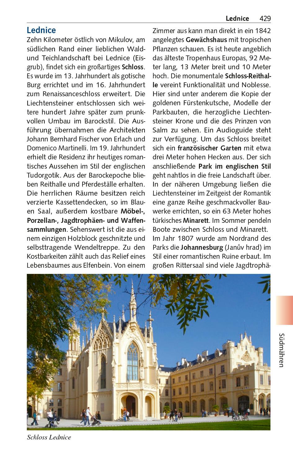 Beispielinhalt (Bild) TRESCHER Reiseführer Tschechien