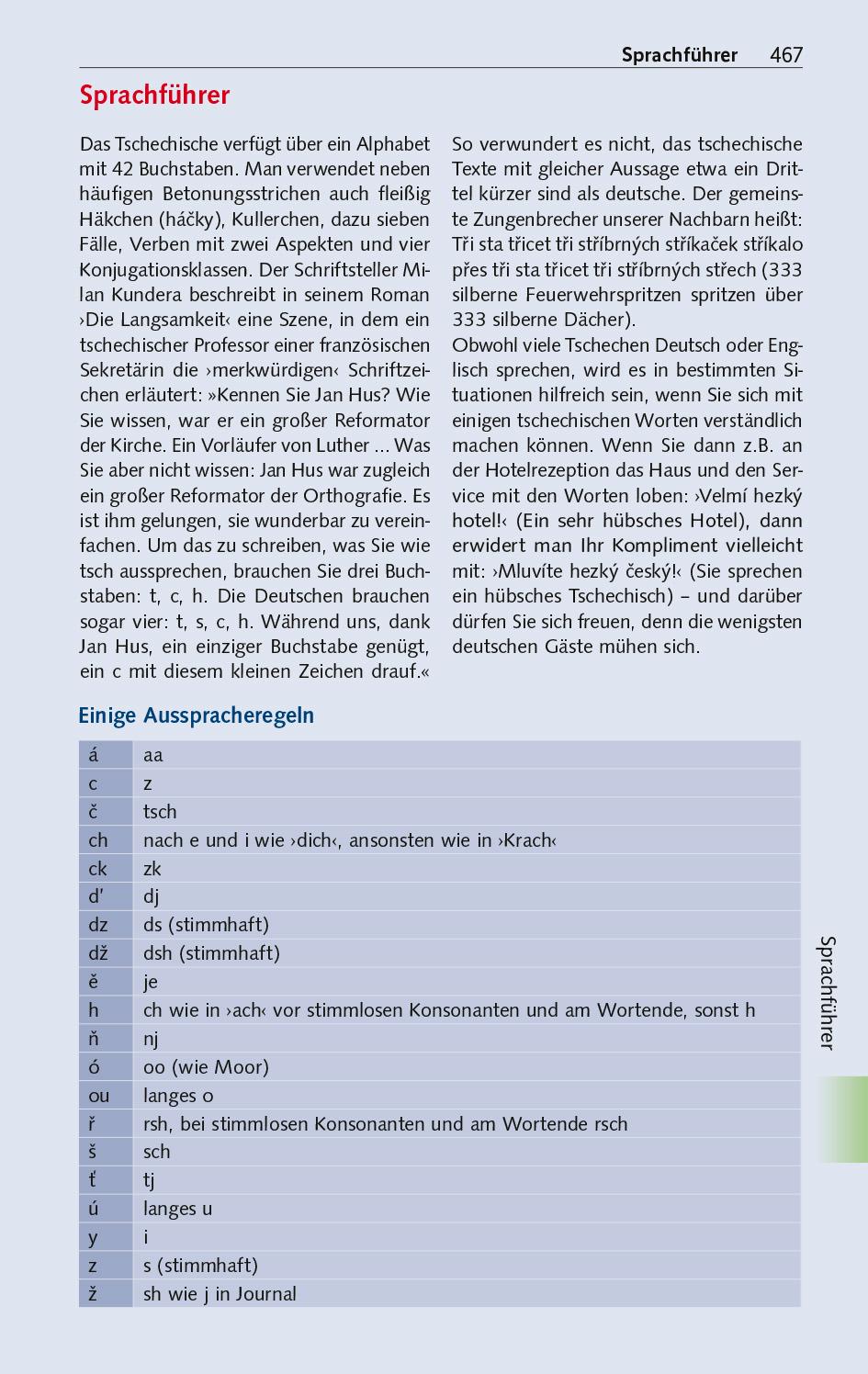 Beispielinhalt (Bild) TRESCHER Reiseführer Tschechien