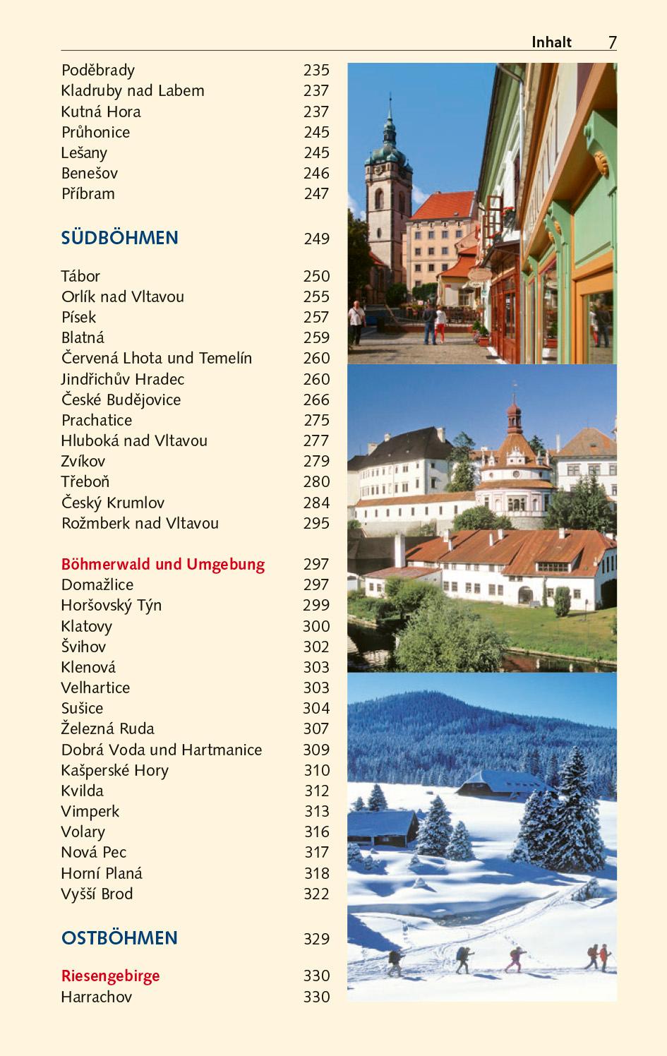 Beispielinhalt (Bild) TRESCHER Reiseführer Tschechien