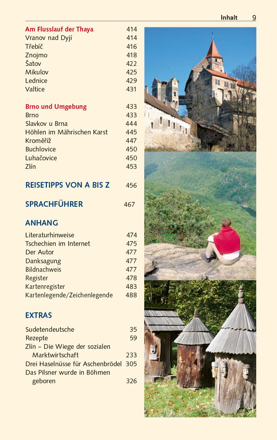 Beispielinhalt (Bild) TRESCHER Reiseführer Tschechien