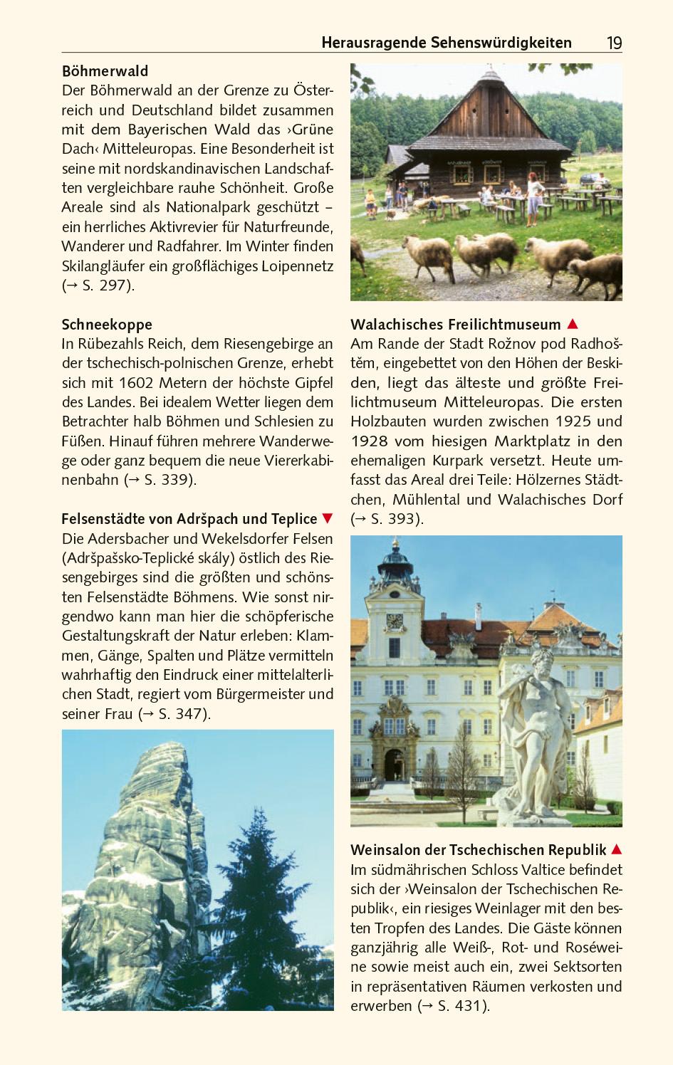 Beispielinhalt (Bild) TRESCHER Reiseführer Tschechien