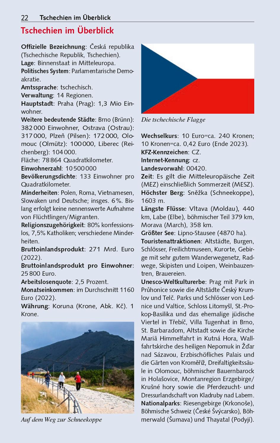 Beispielinhalt (Bild) TRESCHER Reiseführer Tschechien