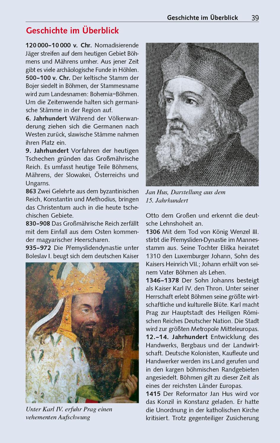 Beispielinhalt (Bild) TRESCHER Reiseführer Tschechien