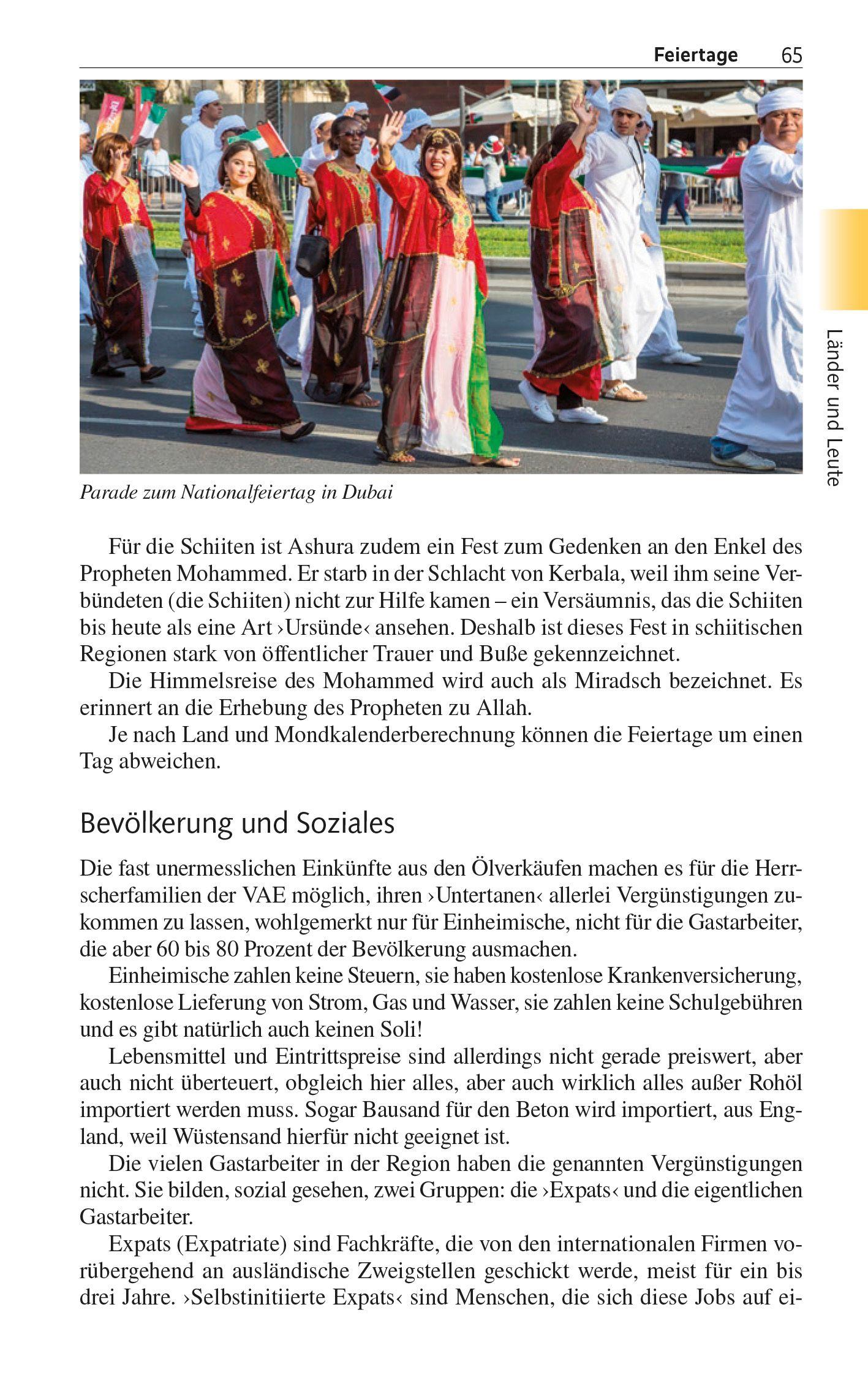 Beispielinhalt (Bild) TRESCHER Reiseführer Kreuzfahrten Dubai und die Emirate