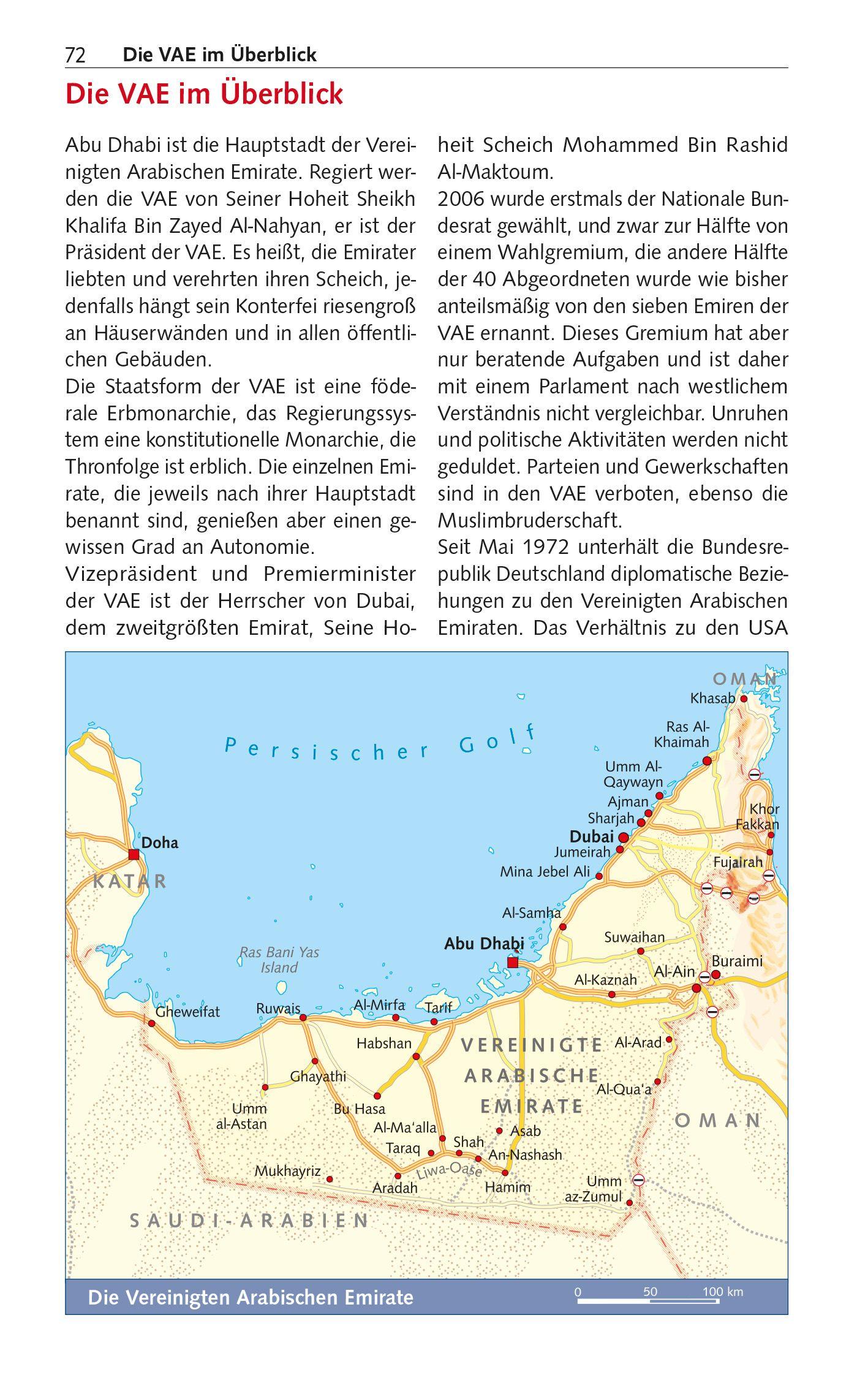 Beispielinhalt (Bild) TRESCHER Reiseführer Kreuzfahrten Dubai und die Emirate