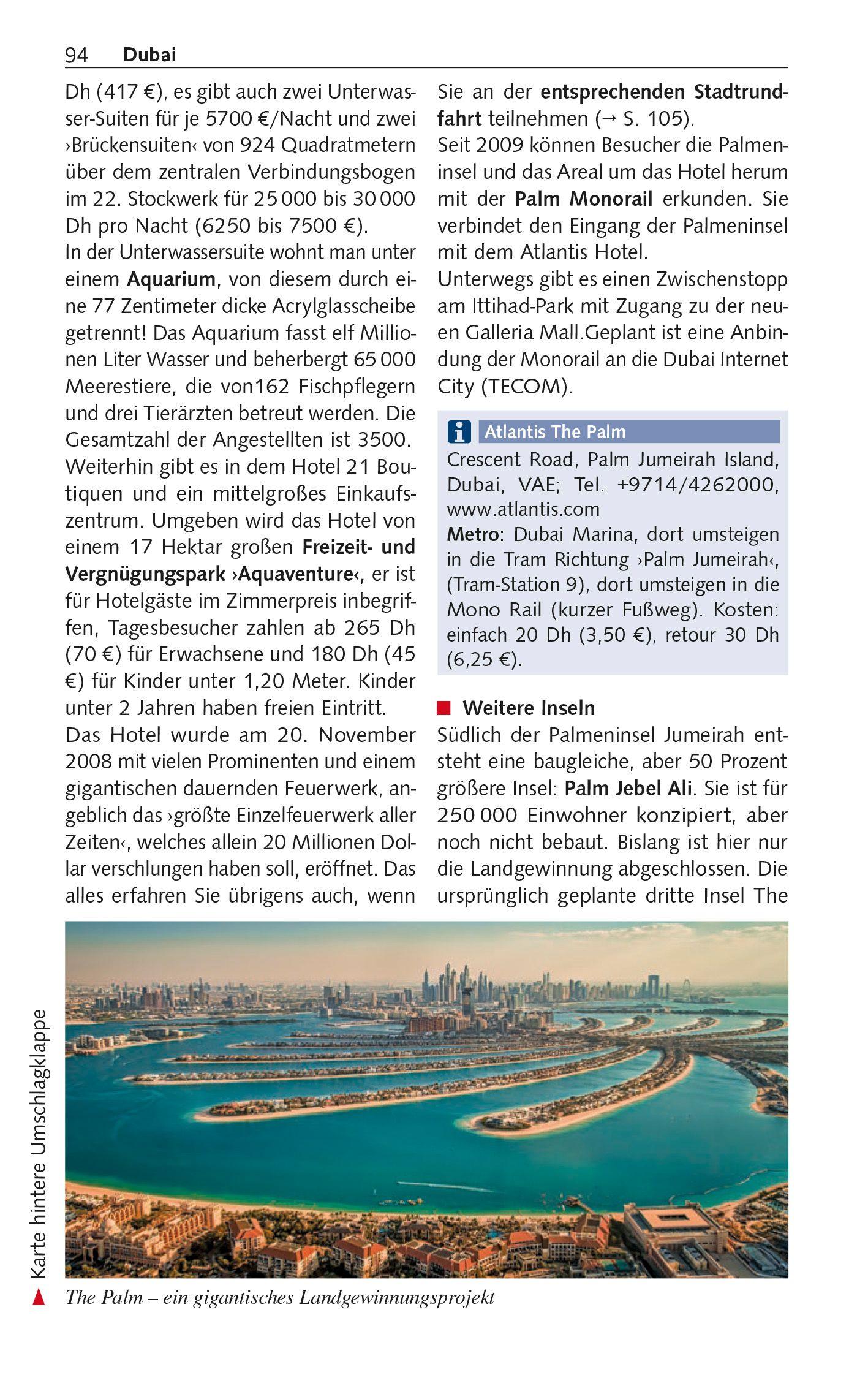 Beispielinhalt (Bild) TRESCHER Reiseführer Kreuzfahrten Dubai und die Emirate