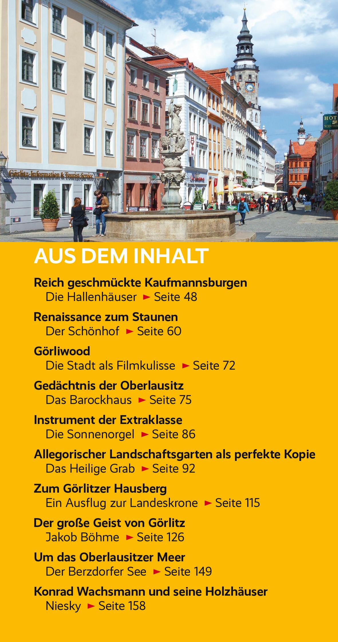 Beispielinhalt (Bild) TRESCHER Reiseführer Görlitz