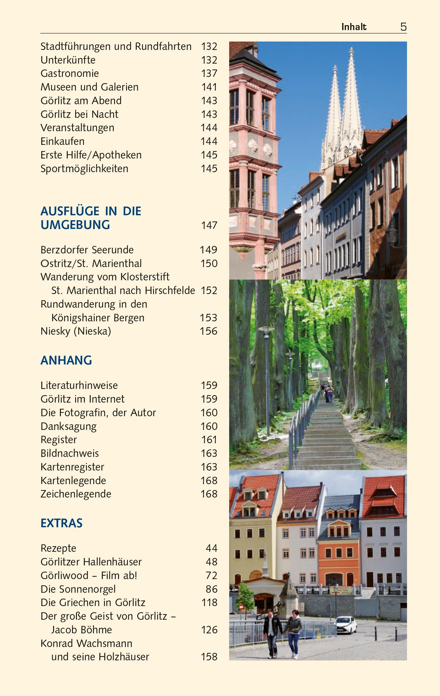 Beispielinhalt (Bild) TRESCHER Reiseführer Görlitz
