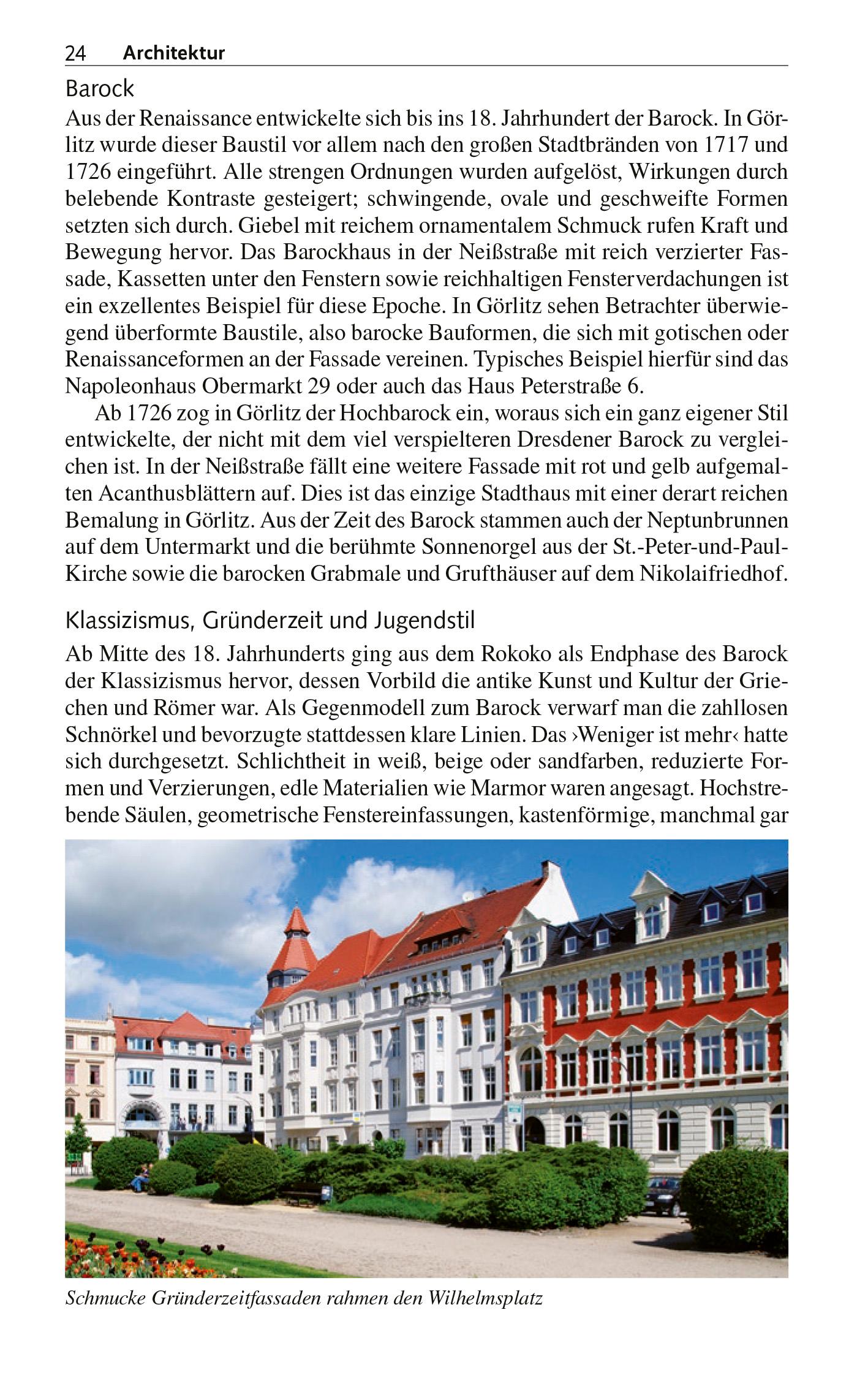 Beispielinhalt (Bild) TRESCHER Reiseführer Görlitz