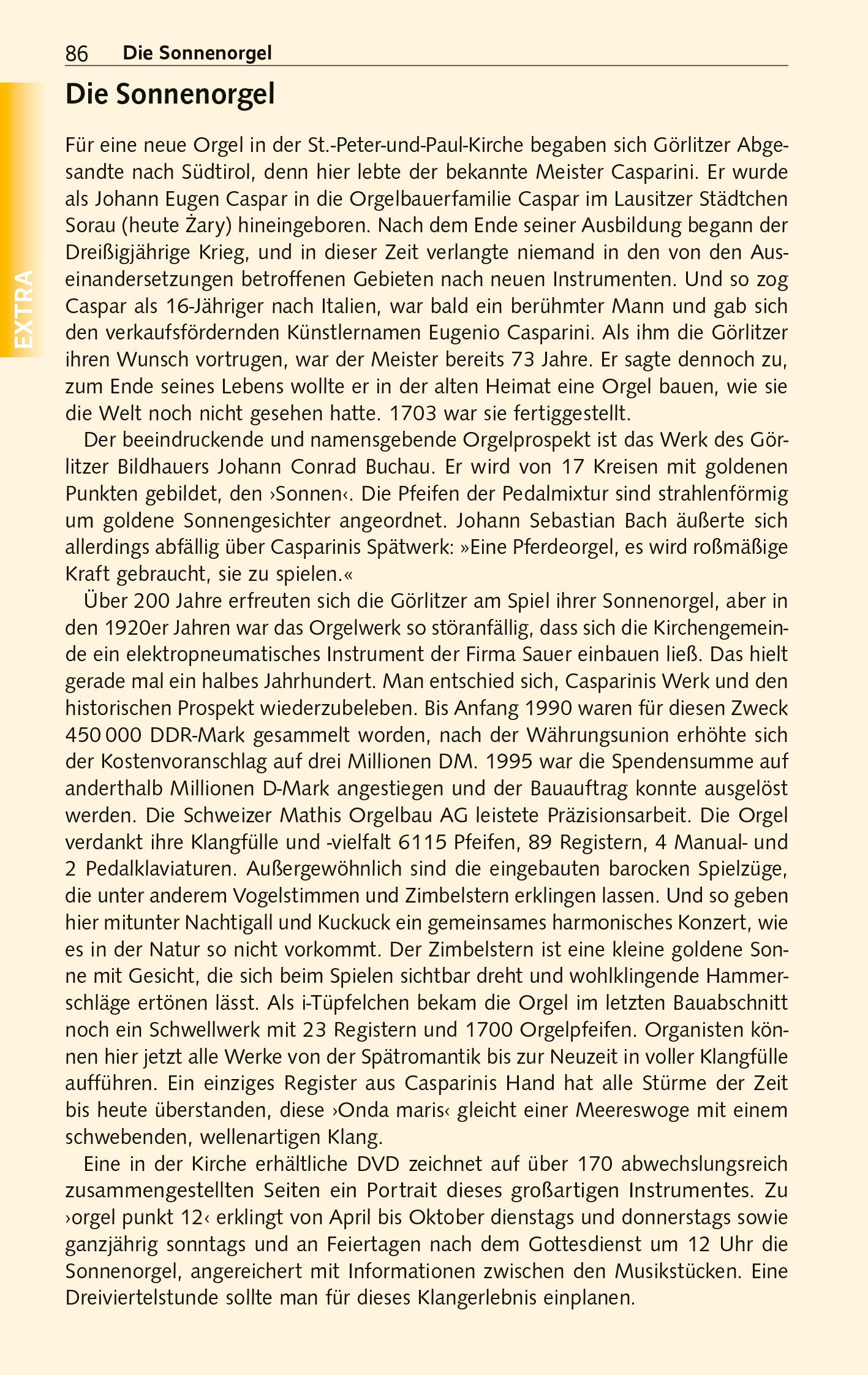 Beispielinhalt (Bild) TRESCHER Reiseführer Görlitz