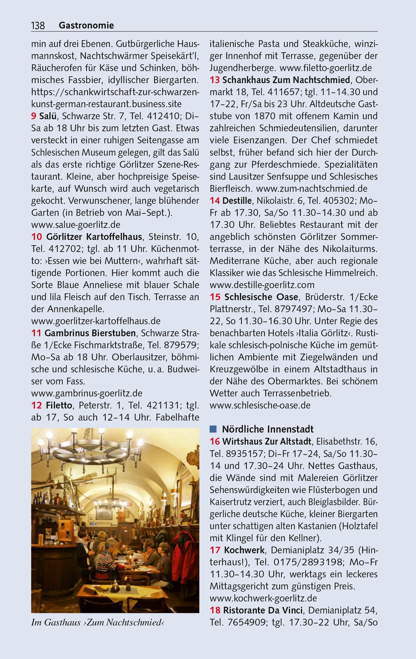 Beispielinhalt (Bild) TRESCHER Reiseführer Görlitz
