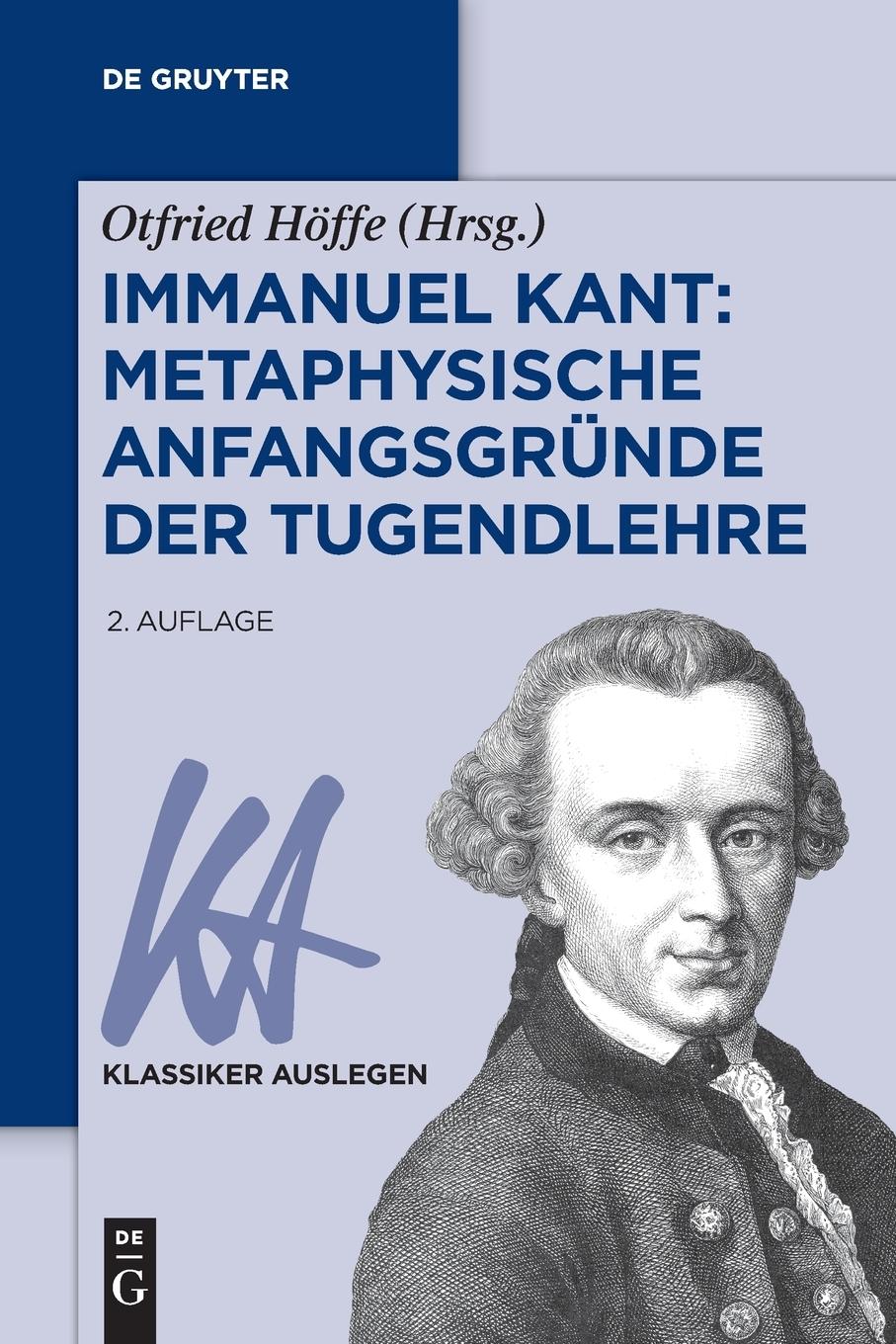 Vorderes Coverbild Immanuel Kant: Metaphysische Anfangsgründe der Tugendlehre