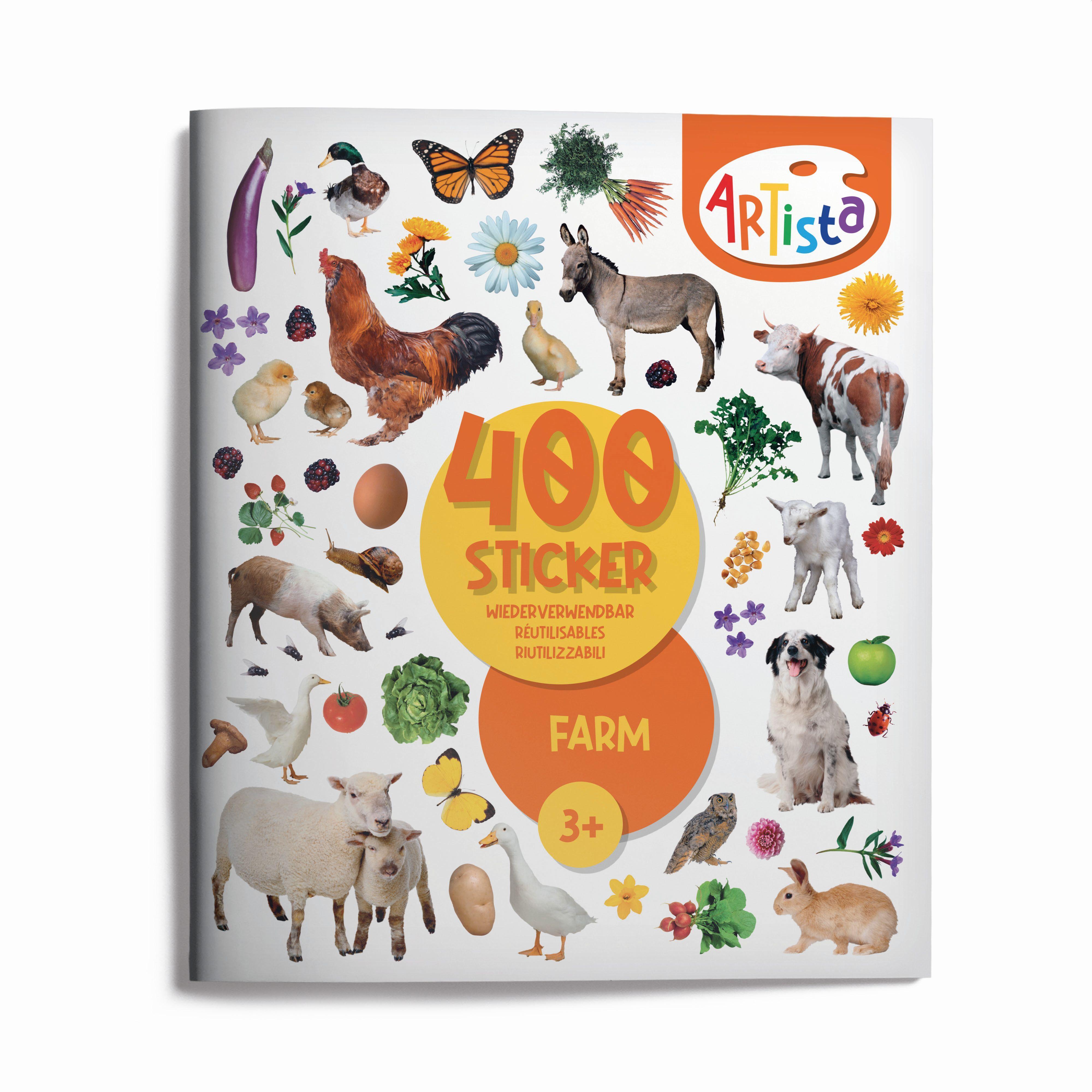 Vorderes Coverbild Artista - Stickerbuch Bauernhof