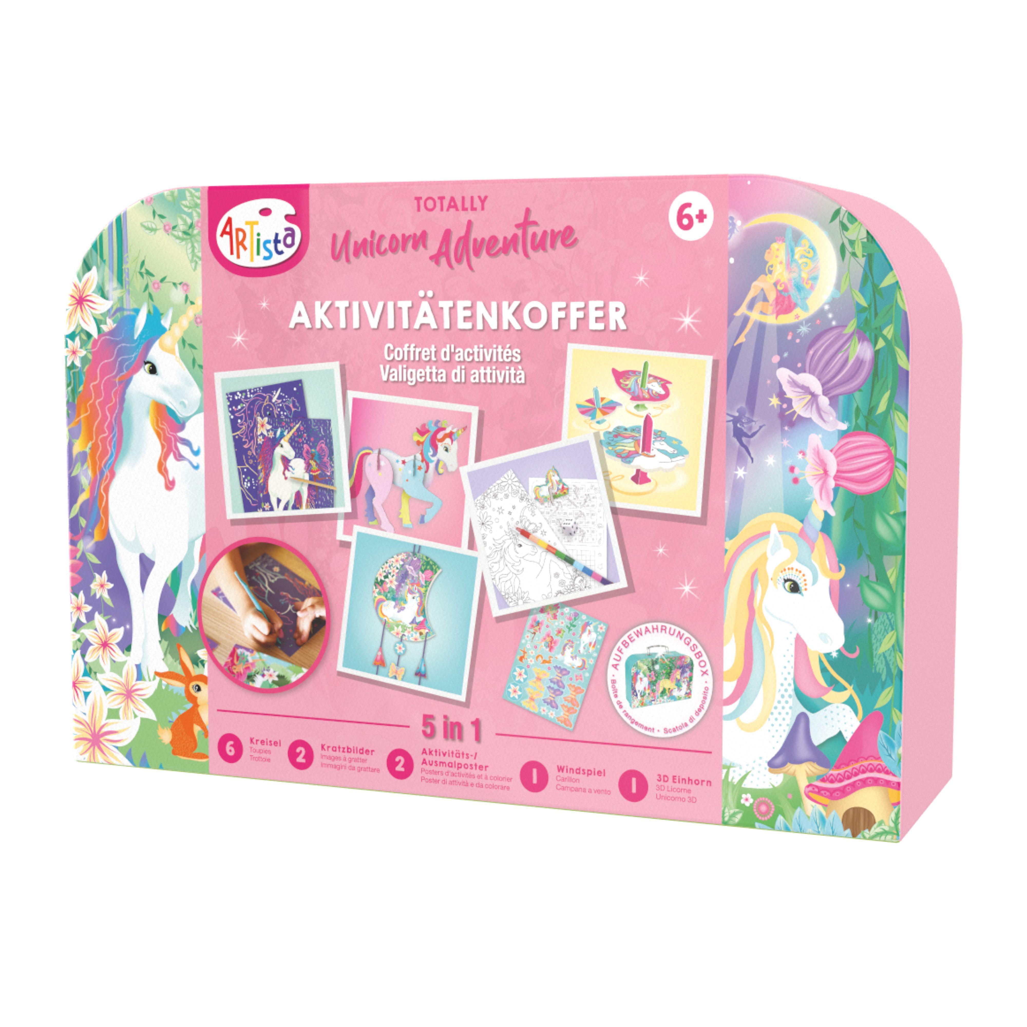 Beispielinhalt (Bild) Artista - Aktivitätenkoffer Einhorn 5in1