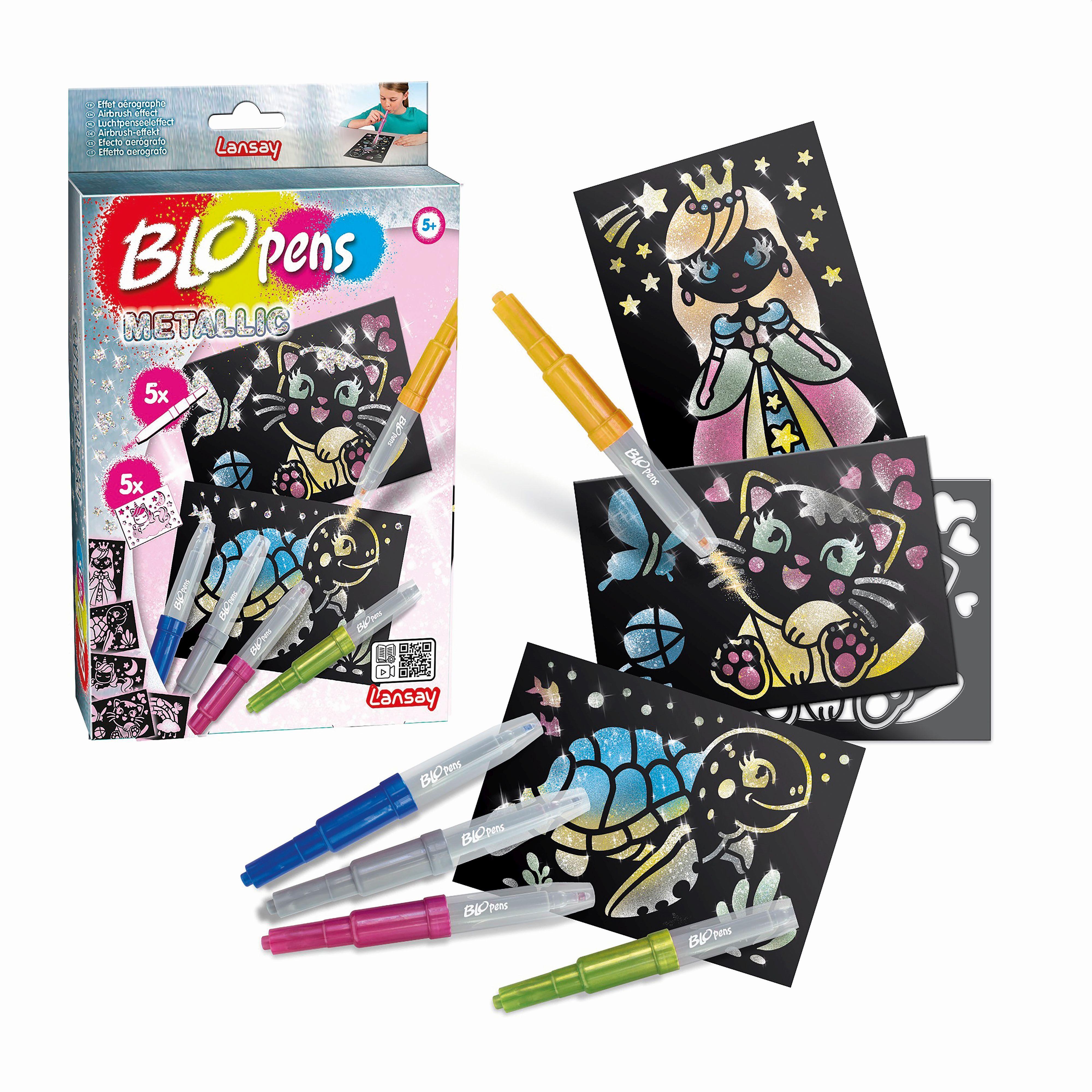 Beispielinhalt (Bild) Blopens - Sprühstifteset Glitzer